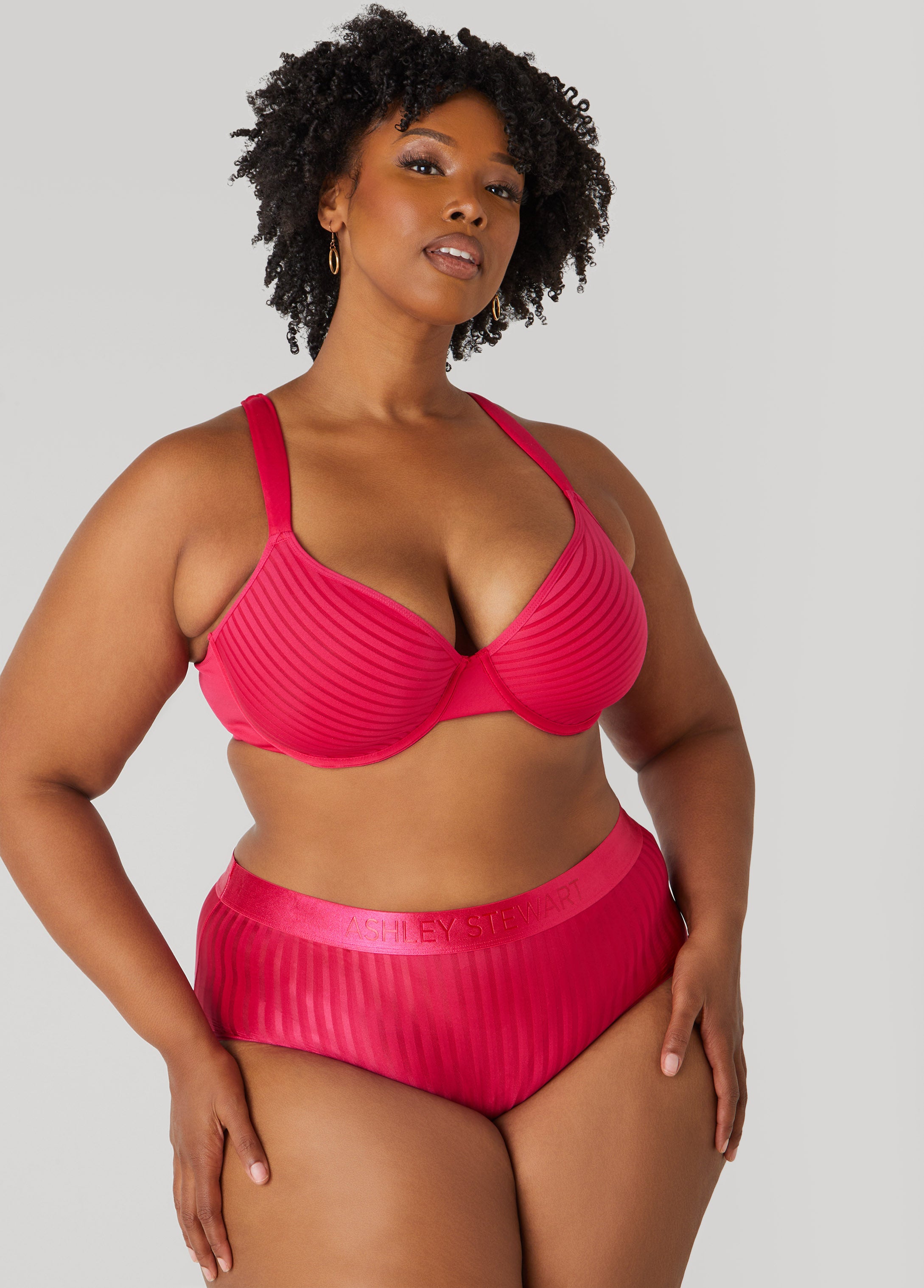 Striped Spacer Cup T-Shirt Bra、mySite、bengalsvssteelers