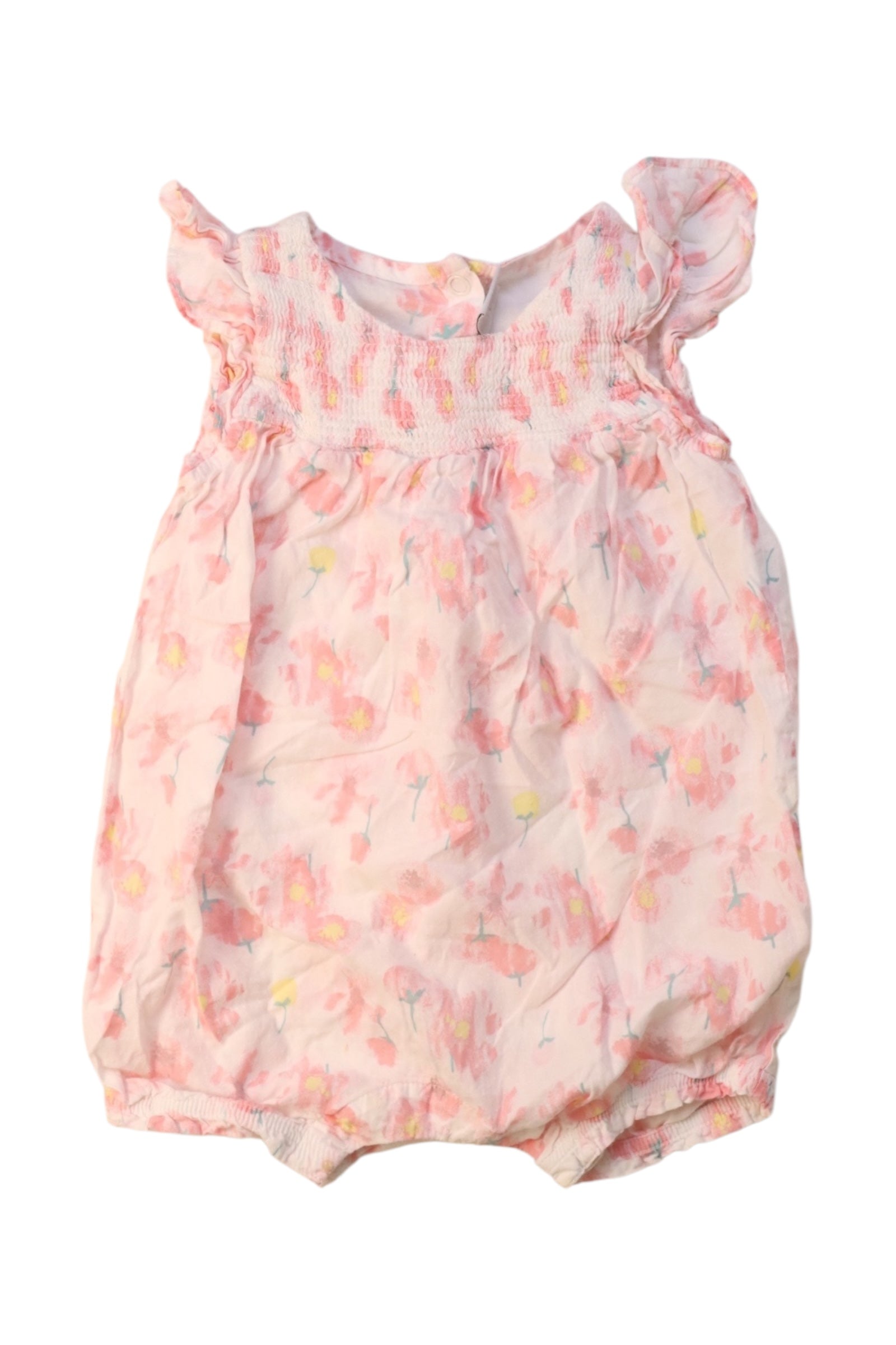 Petit Bateau Floral Ruffle Romper 6-12M、mySite、g9winljtr
