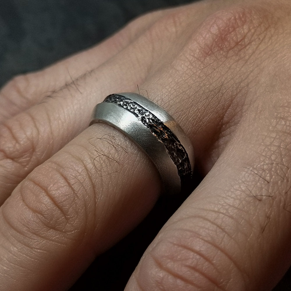  Division Ring in Oxidized Silver、mySite、merchandisen