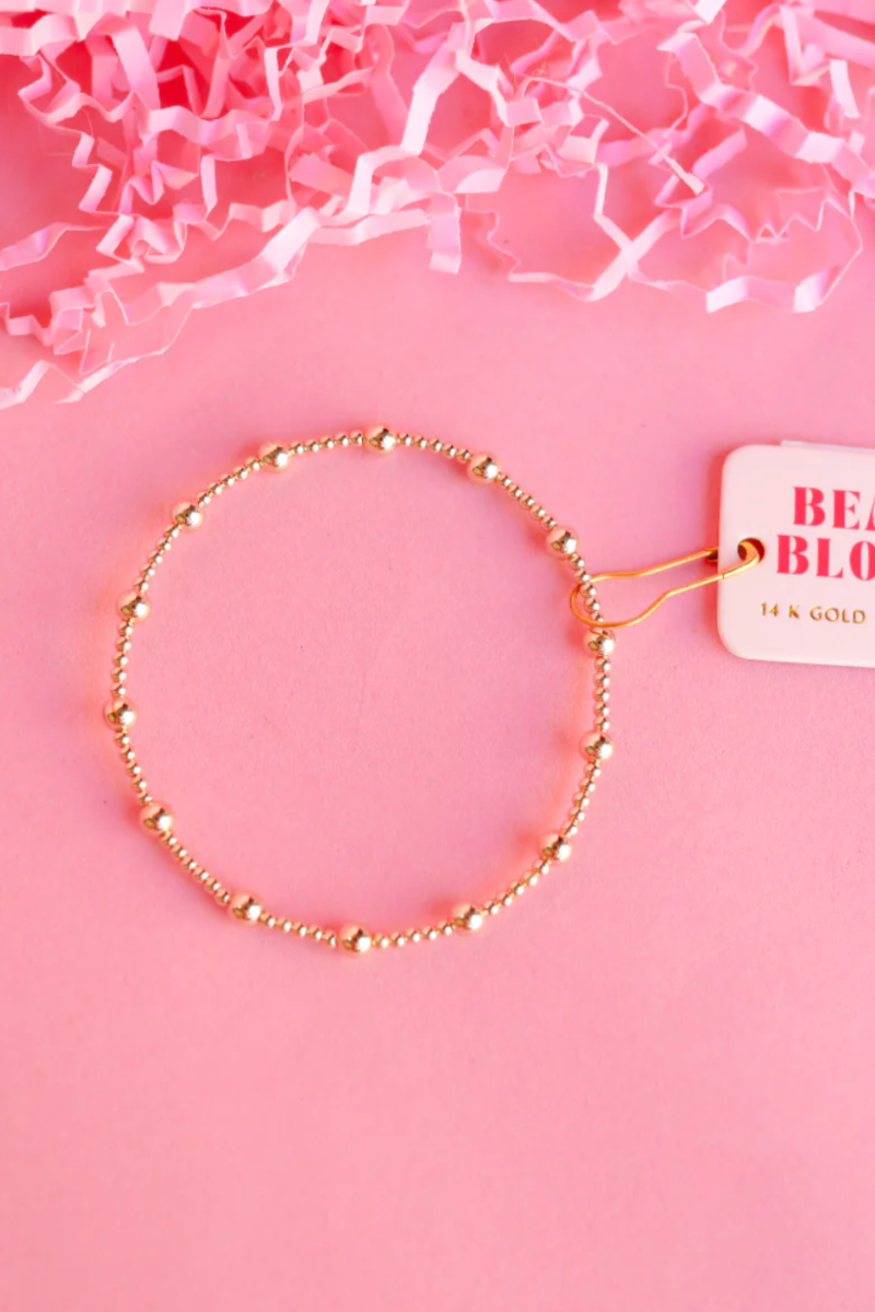 June Gold Beaded Bracelet- S/M、mySite、hinf8tx79