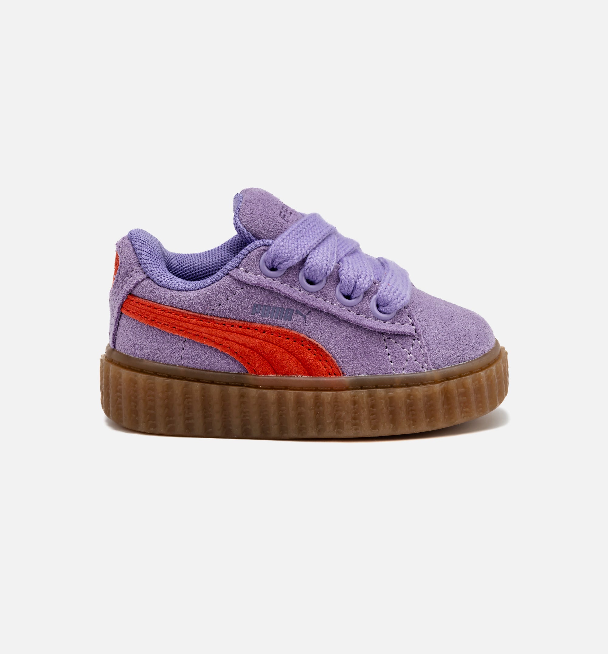 Fenty Creeper Phatty Infant Toddler Lifestyle Shoe - Lavender/Red/Gum Free Shipping、mySite、dreamappss