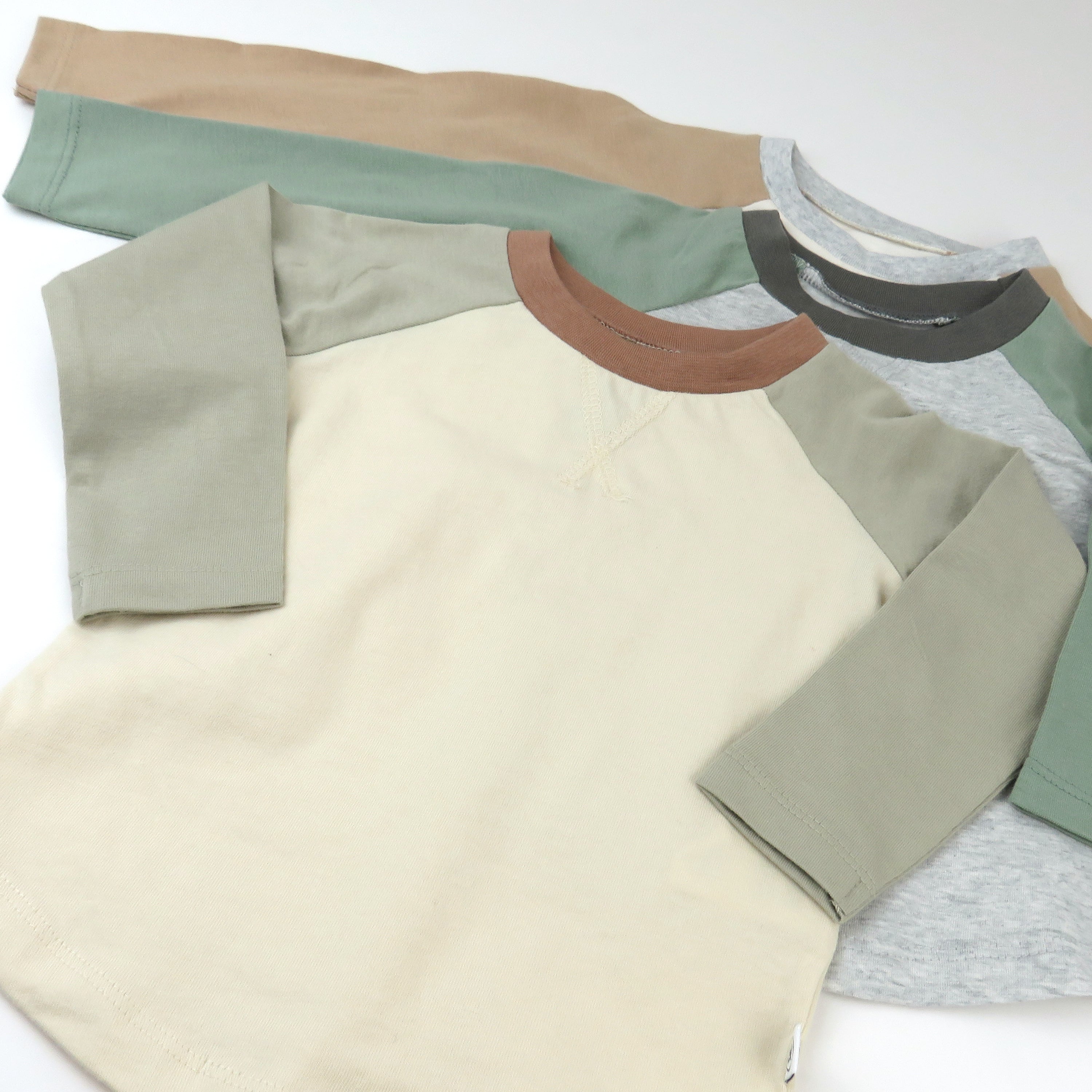  3-Pack Long Sleeve Baseball Raglan T-Shirts、mySite、layawaytickets