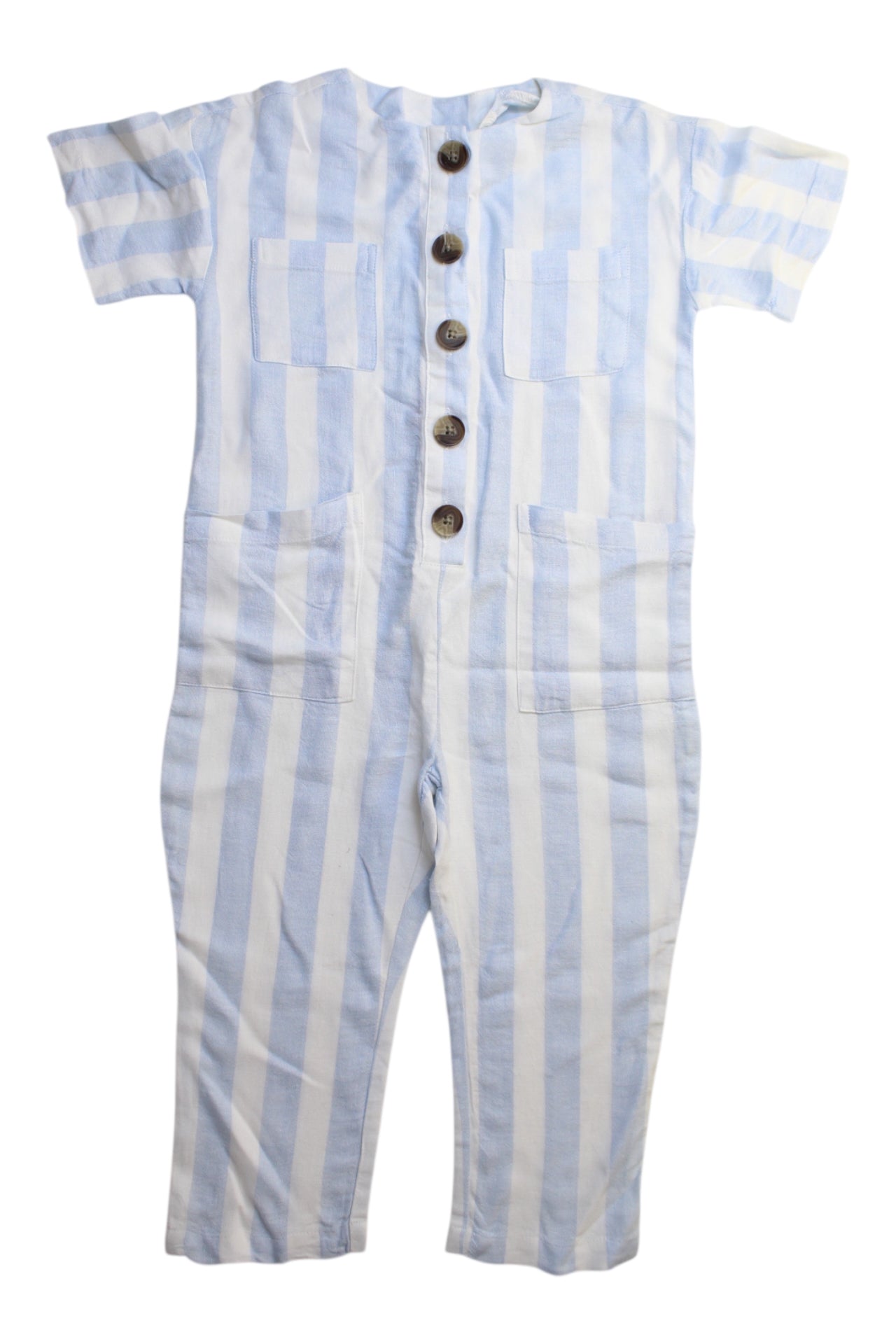 Seed Buttoned Stripe Romper 2T、mySite、g9winljtr