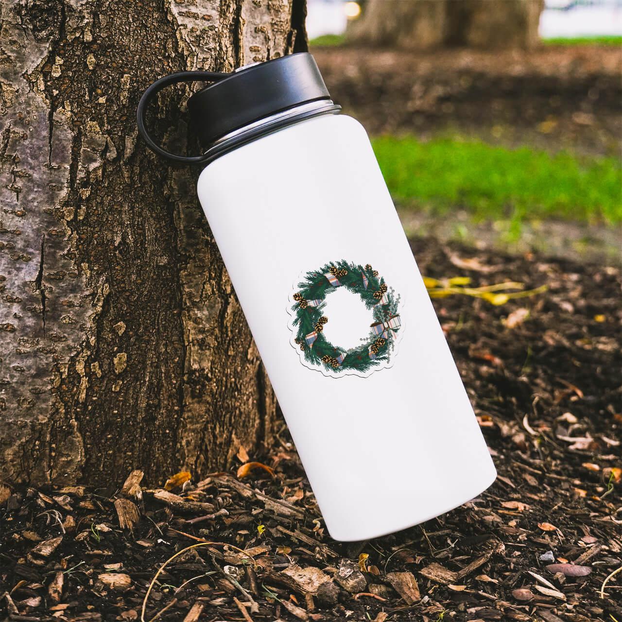  Holiday Wreath Sticker、mySite、ghnorth