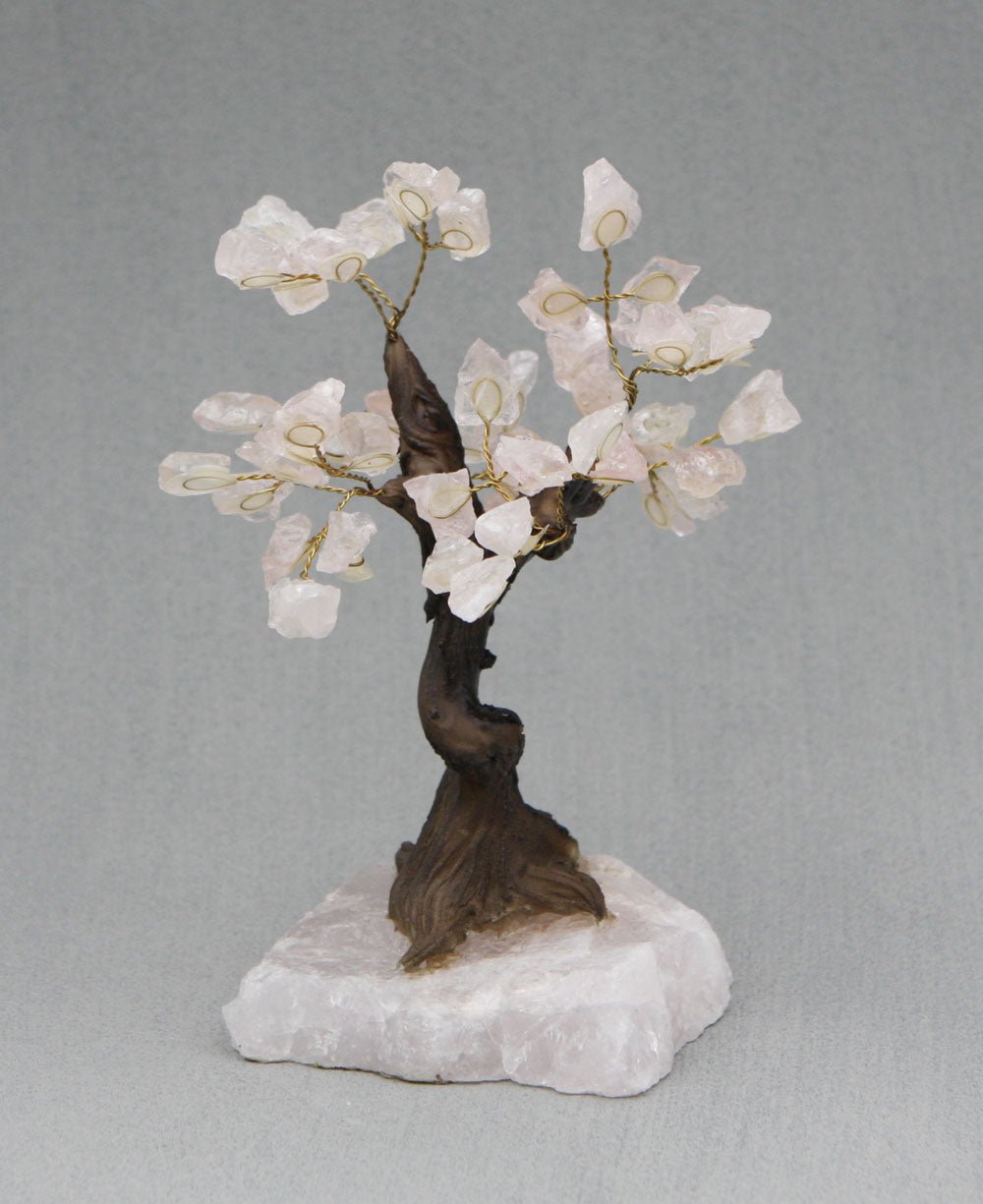Rose Quartz Gemstone Bonsai Tree、mySite、topwebapps