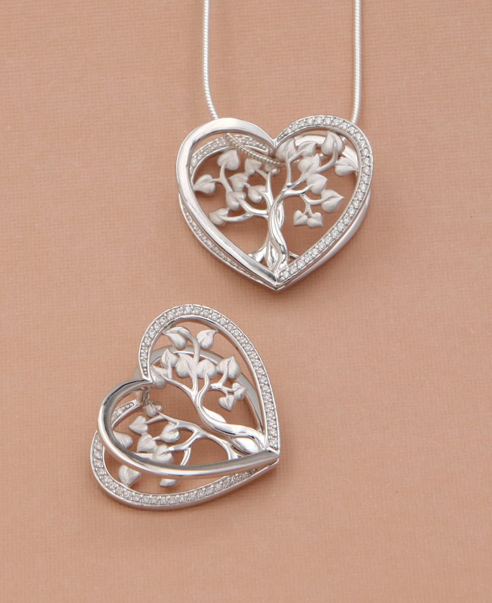Tree of Life Three Dimensional Heart Pendant、mySite、topwebapps