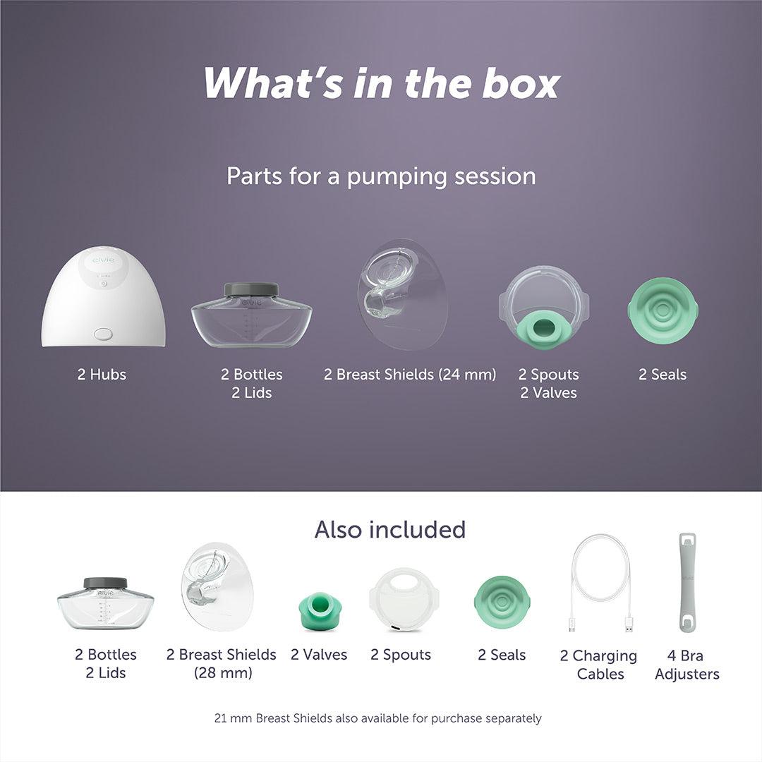 Elvie Double Pump、mySite、merchandisen