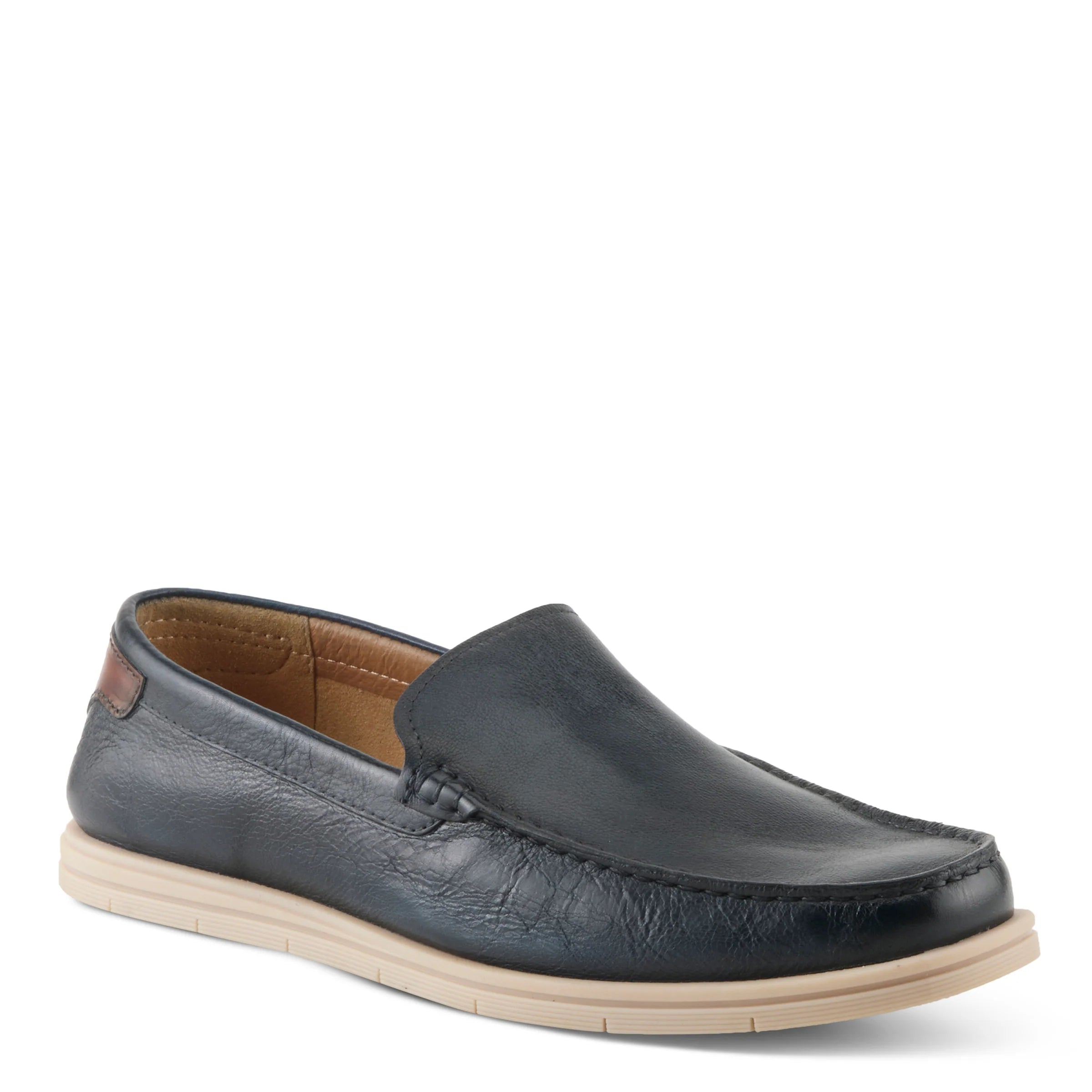  Spring Step Men's Hord Venteian Slip On Moccasin - Navy、mySite、preschool7hills