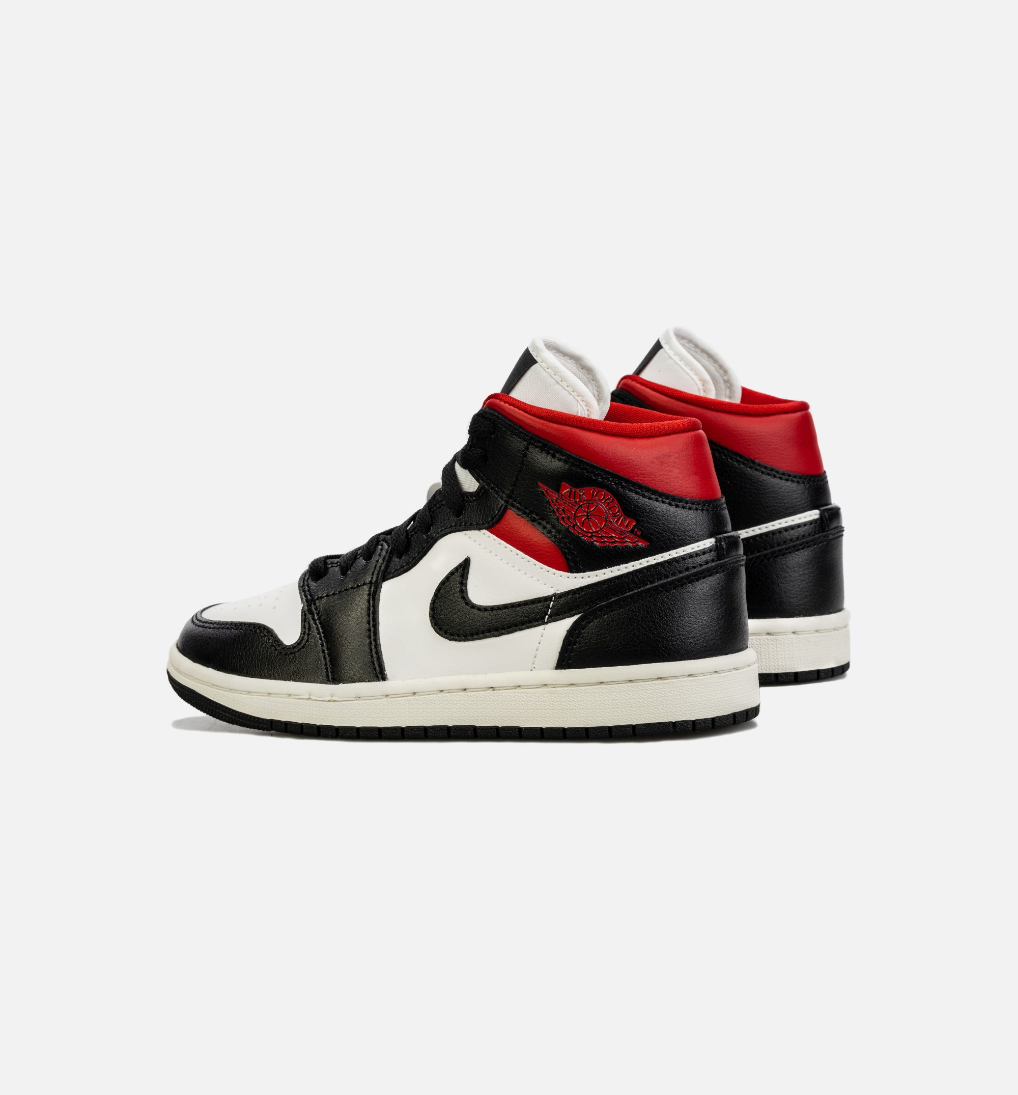 Air Jordan 1 Mid Womens Lifestyle Shoe - Black/Red、mySite、dreamappss