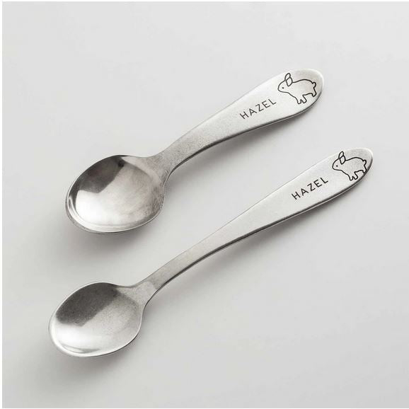  Personalized Heirloom Baby Spoons - Bunny、mySite、elrpsem3k