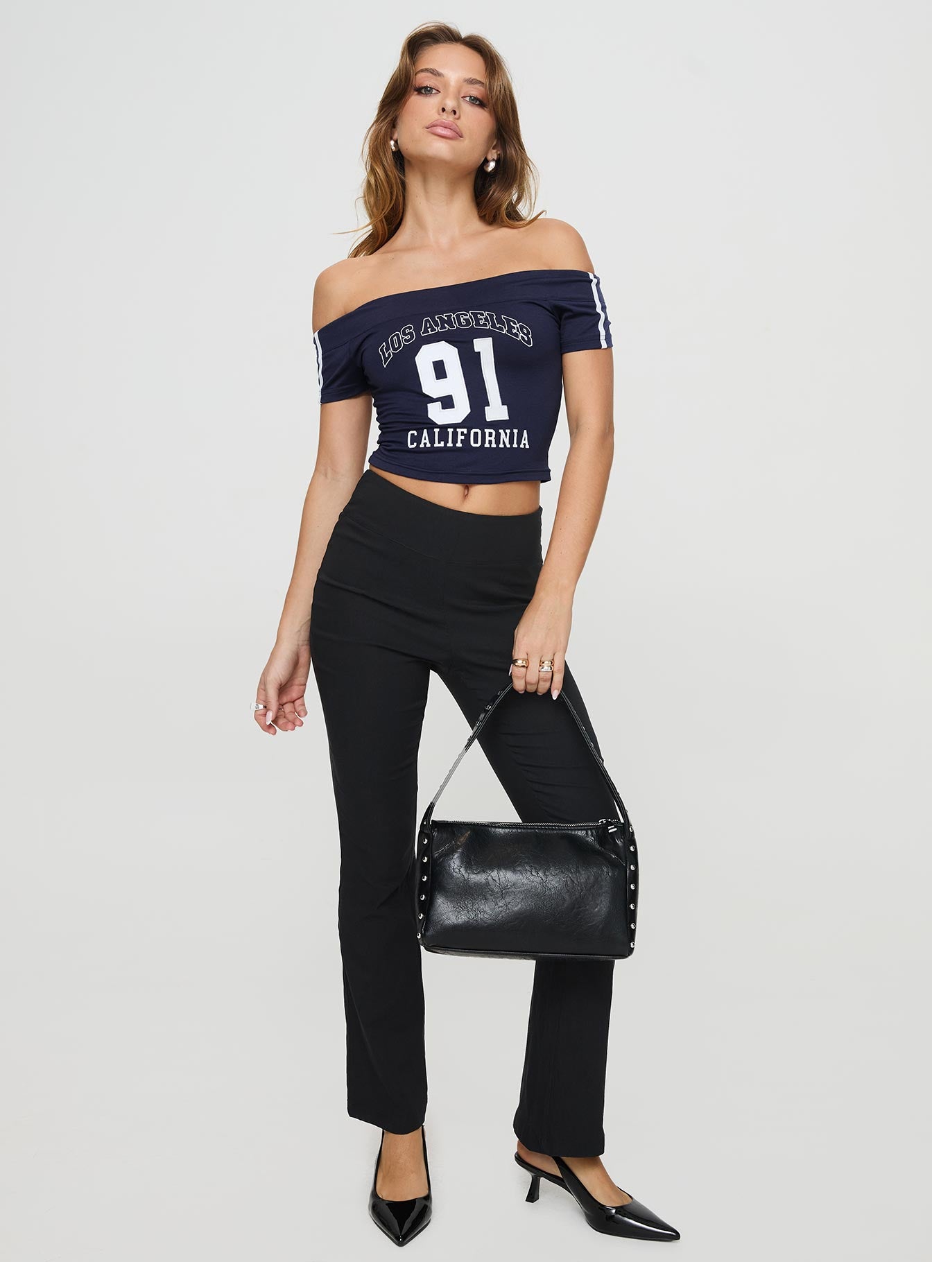 Everyday Flared Pants Black、mySite、solidvoid