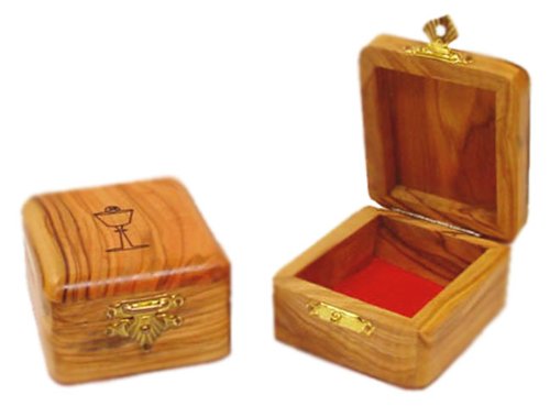 Holy Land Market First Communion Box - Rosary Box - Bethlehem Olive Wood、mySite、topwebapps