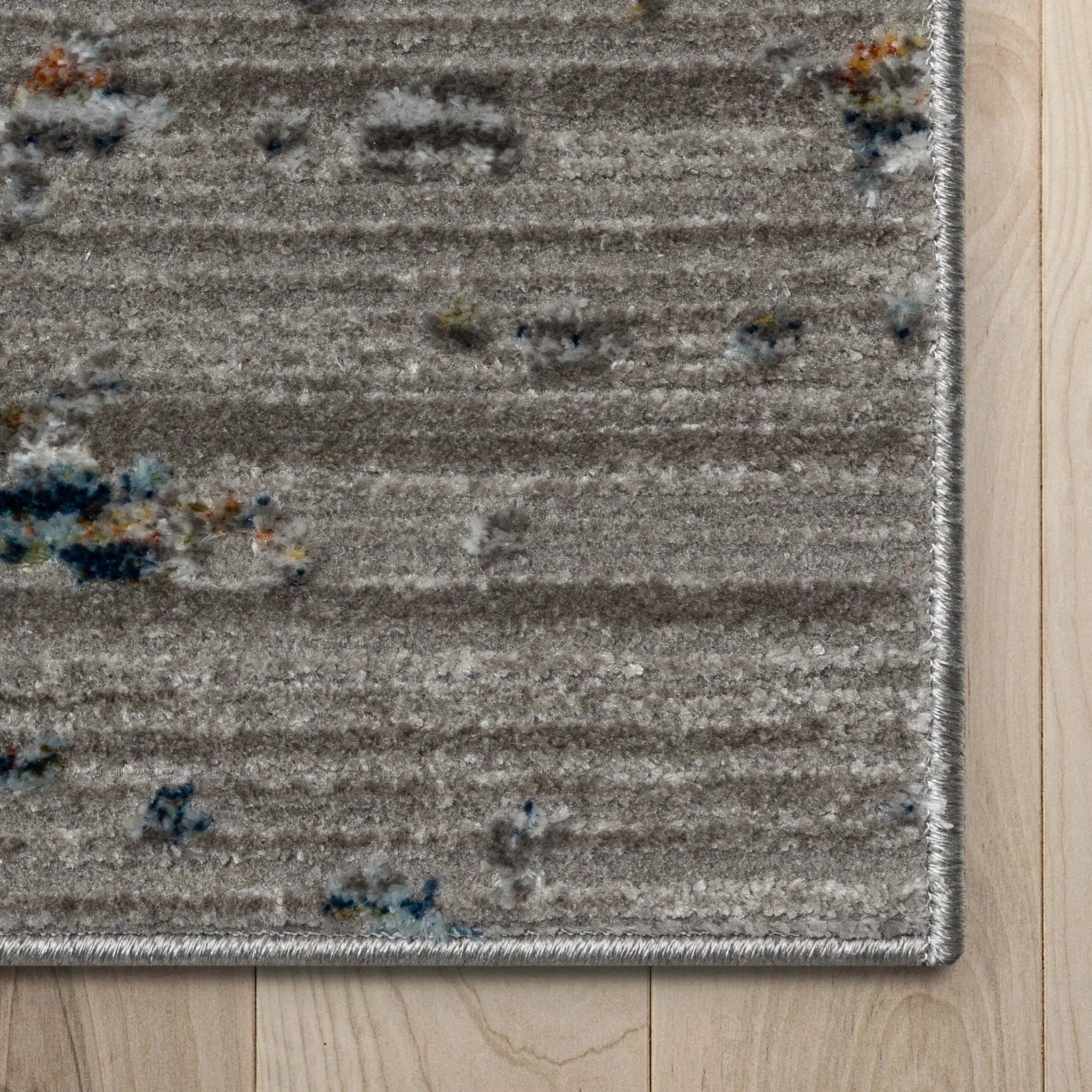 Abstract Modern Distressed Grey Multi High-Low Rug、mySite、gigharbornorthrealestate