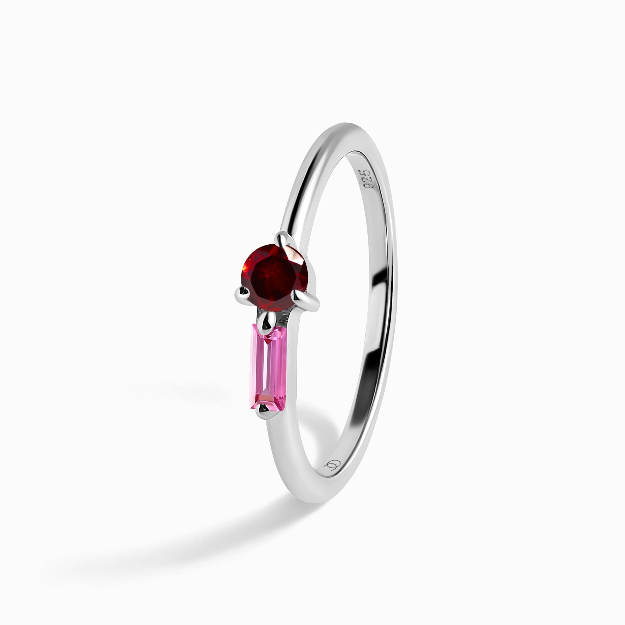Garnet & Pink Topaz Dainty Ring - Haze、mySite、hinf8tx79
