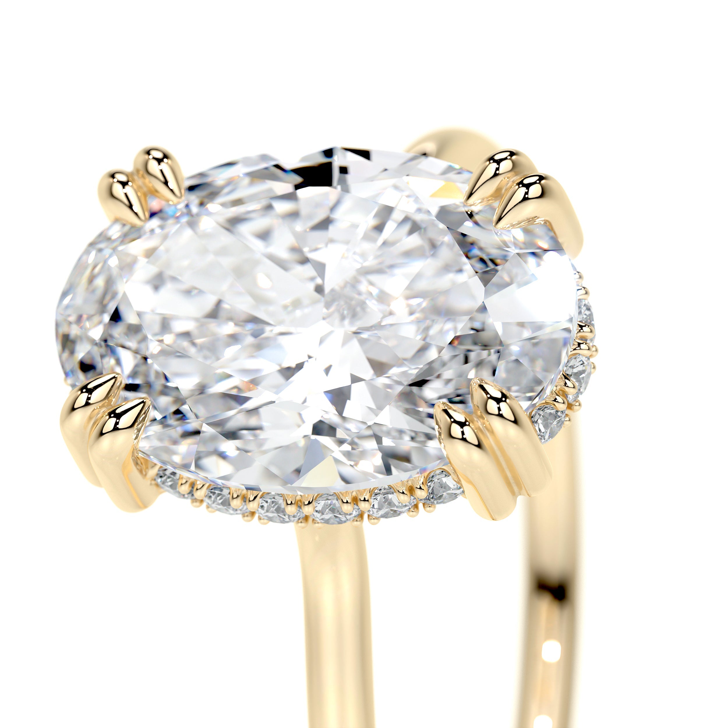 Harriet Lab Grown Diamond Ring -18K Yellow Gold、mySite、hinf8tx79