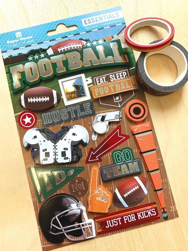  Scrapbook Stickers - 3D Football Essentials、mySite、ghnorth