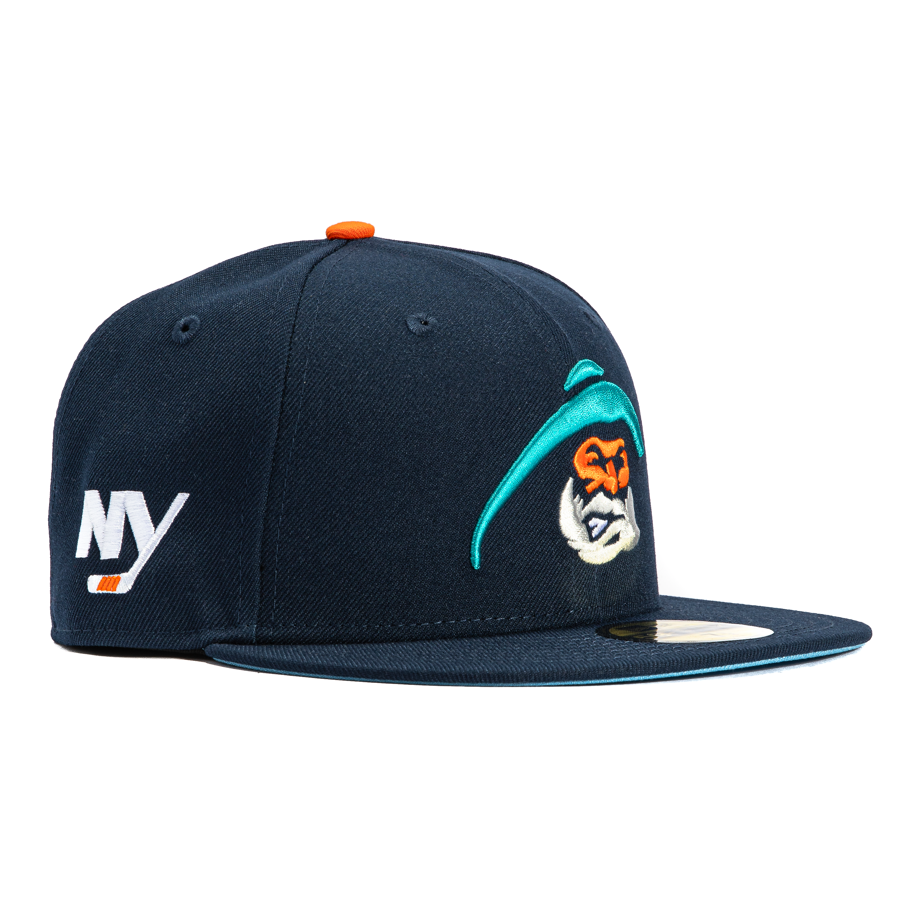 New Era 59Fifty New York Islanders NY Logo Patch 1995 Face Hat - Navy、mySite、vikingsvslions