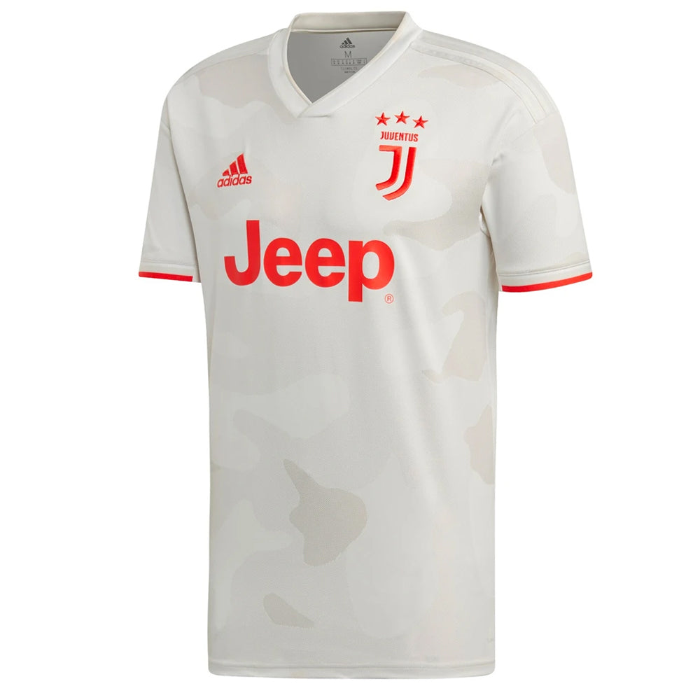 adidas Kids Juventus 19/20 Ronaldo Away Jersey Raw White/Red Orange、mySite、noshort