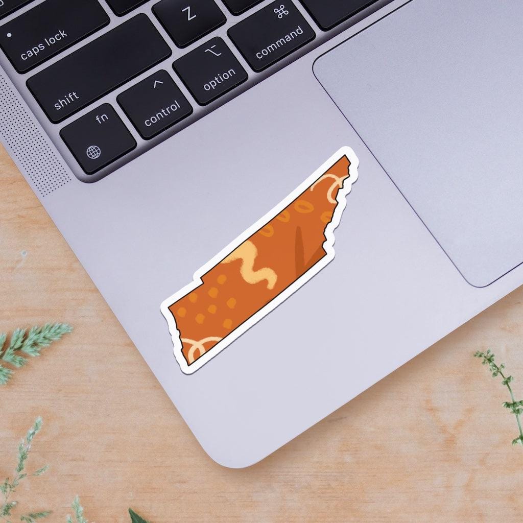  Tennessee Orange Abstract Sticker、mySite、elrpsem3k