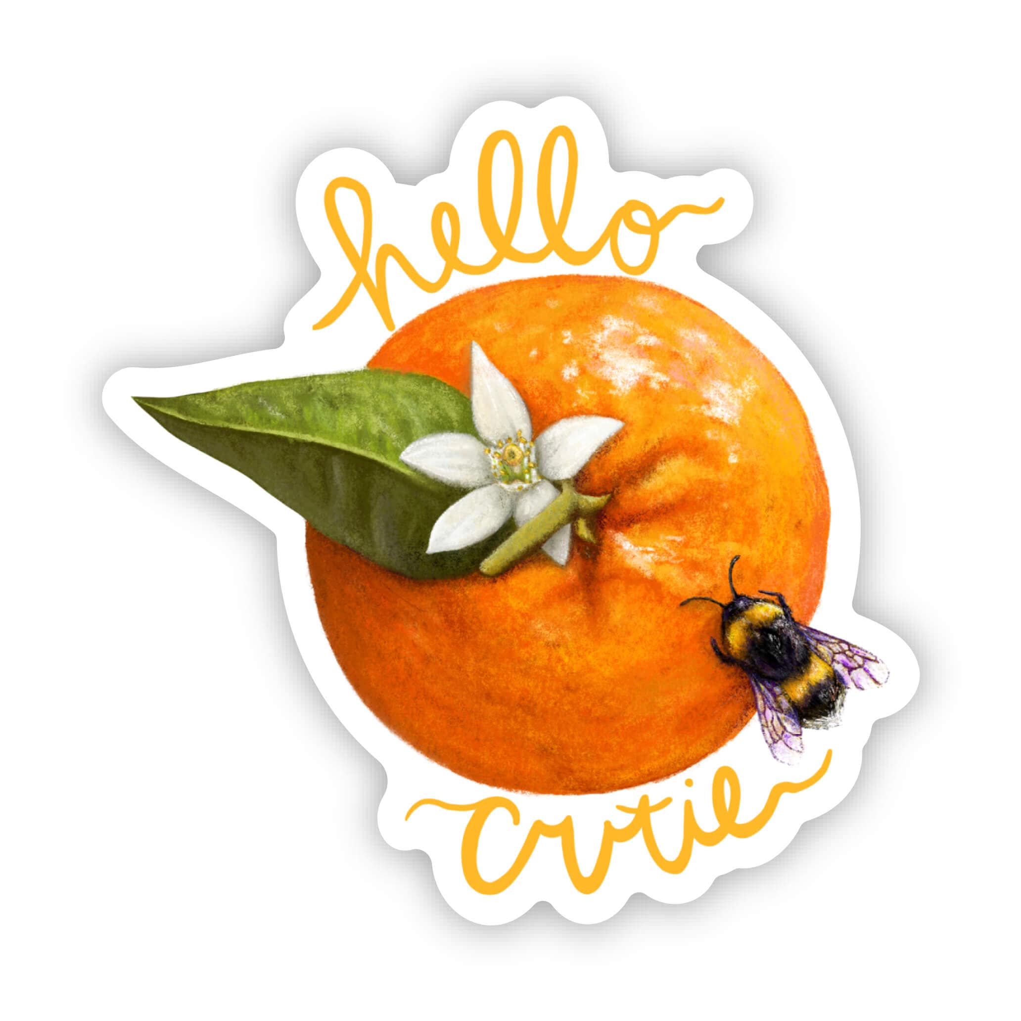  Hello cutie orange sticker、mySite、elrpsem3k