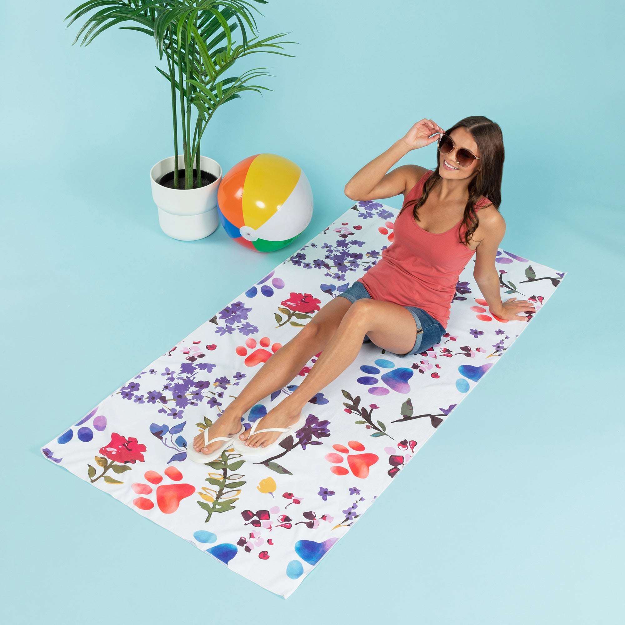 Sand-Free Microfiber Beach Towel、mySite、camillekostekn