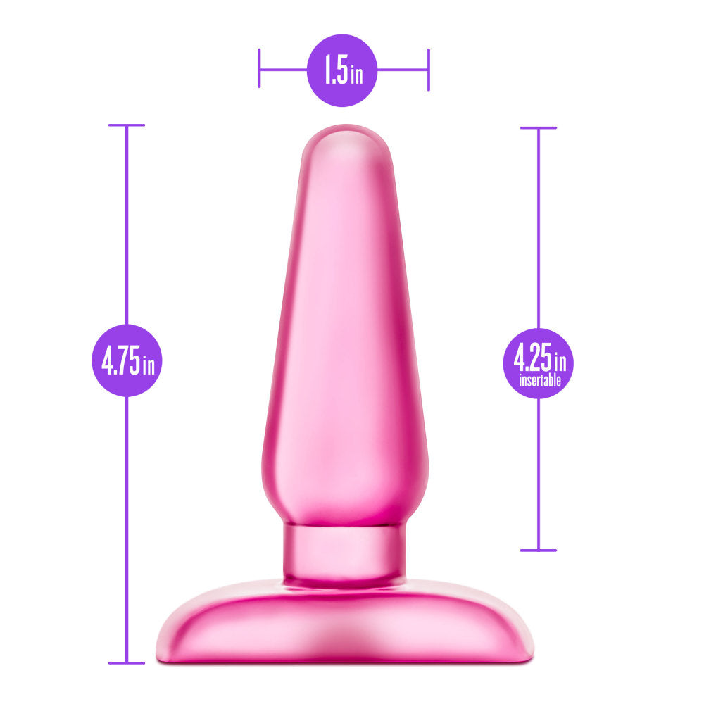 B Yours By Blush® | Eclipse Pleaser Pink 4.75-Inch Anal Plug、mySite、bottomscart