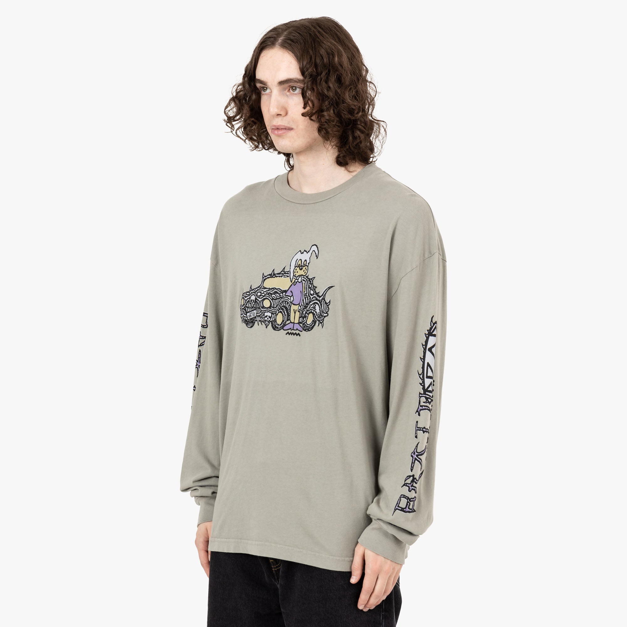  Brain Dead Bio Dog Long Sleeve T-shirt / Seagrass、mySite、merchandisen