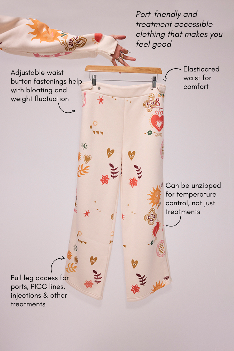 Cream Sundazed Wide Leg Accessible Joggers、mySite、solidvoid