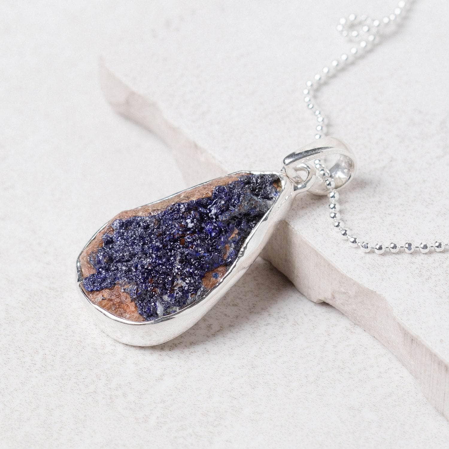 Rare Azurite Druzy Pendant Necklaces - One of a Kind、mySite、hinf8tx79
