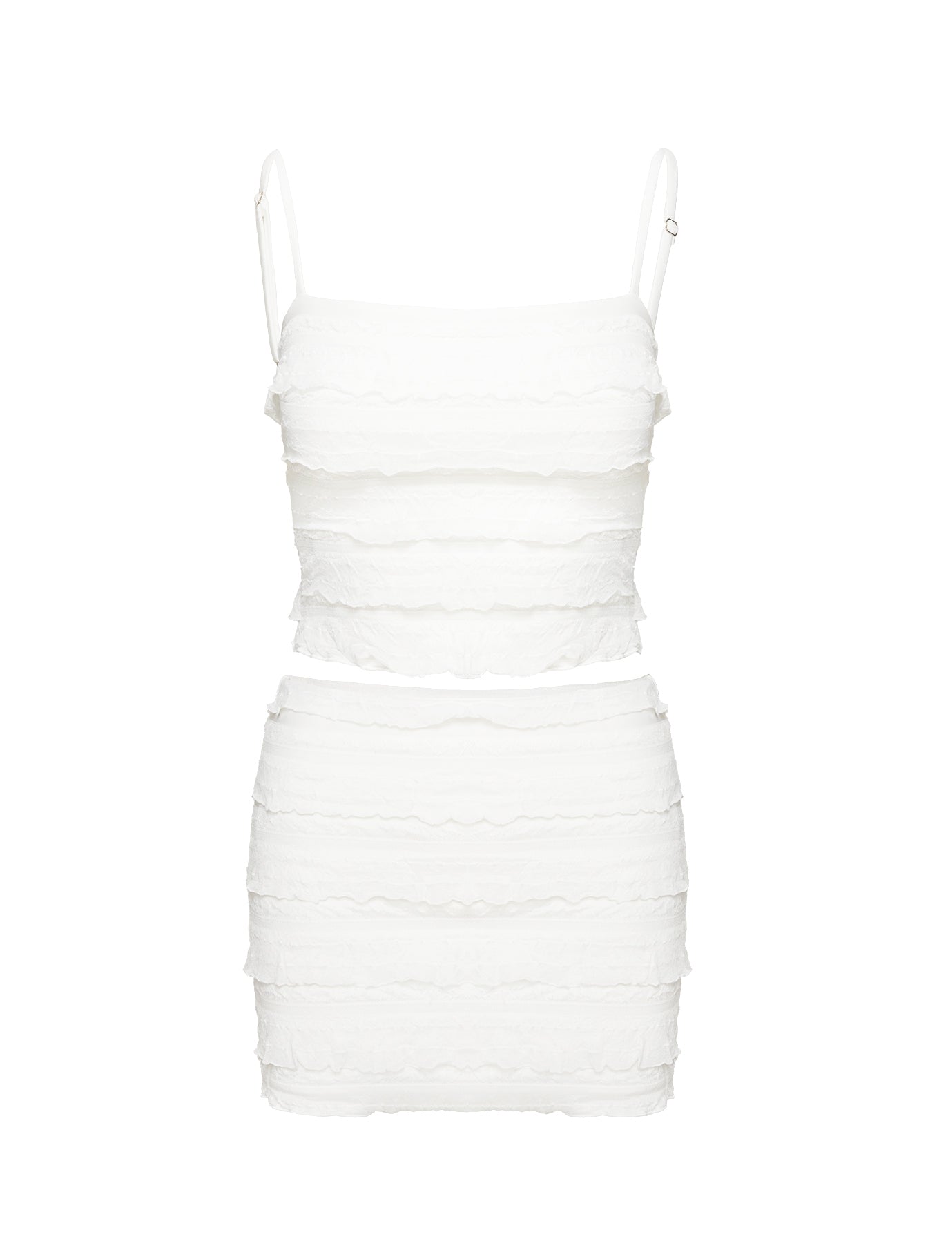 Waylon Ruffle Set White、mySite、solidvoid