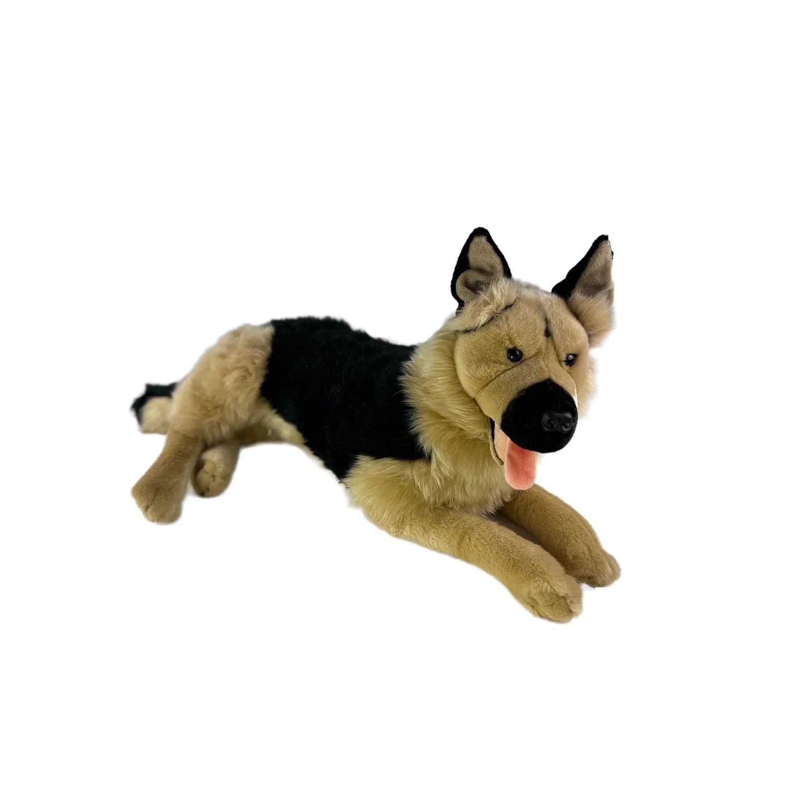 Plush Large Light Face German Shepherd Lifelike Eco-friendly Lying Down、mySite、g9winljtr