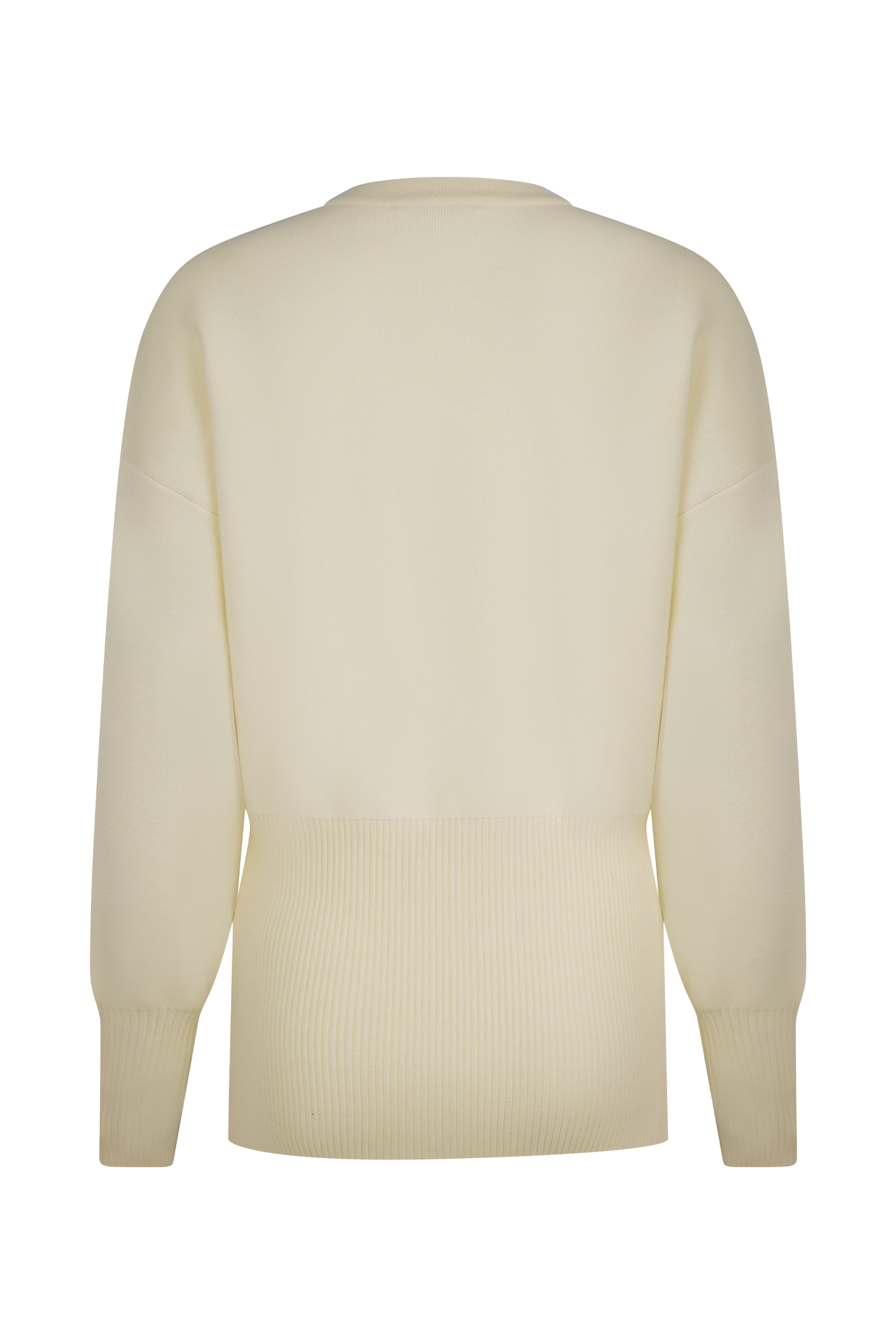 Alexia Buttoned Oversized Cardigan - Ivory、mySite、solidvoid