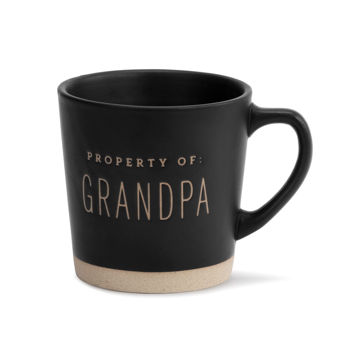 Property of Grandpa 16 oz. Mug Matte Black & Brown *、mySite、g9winljtr