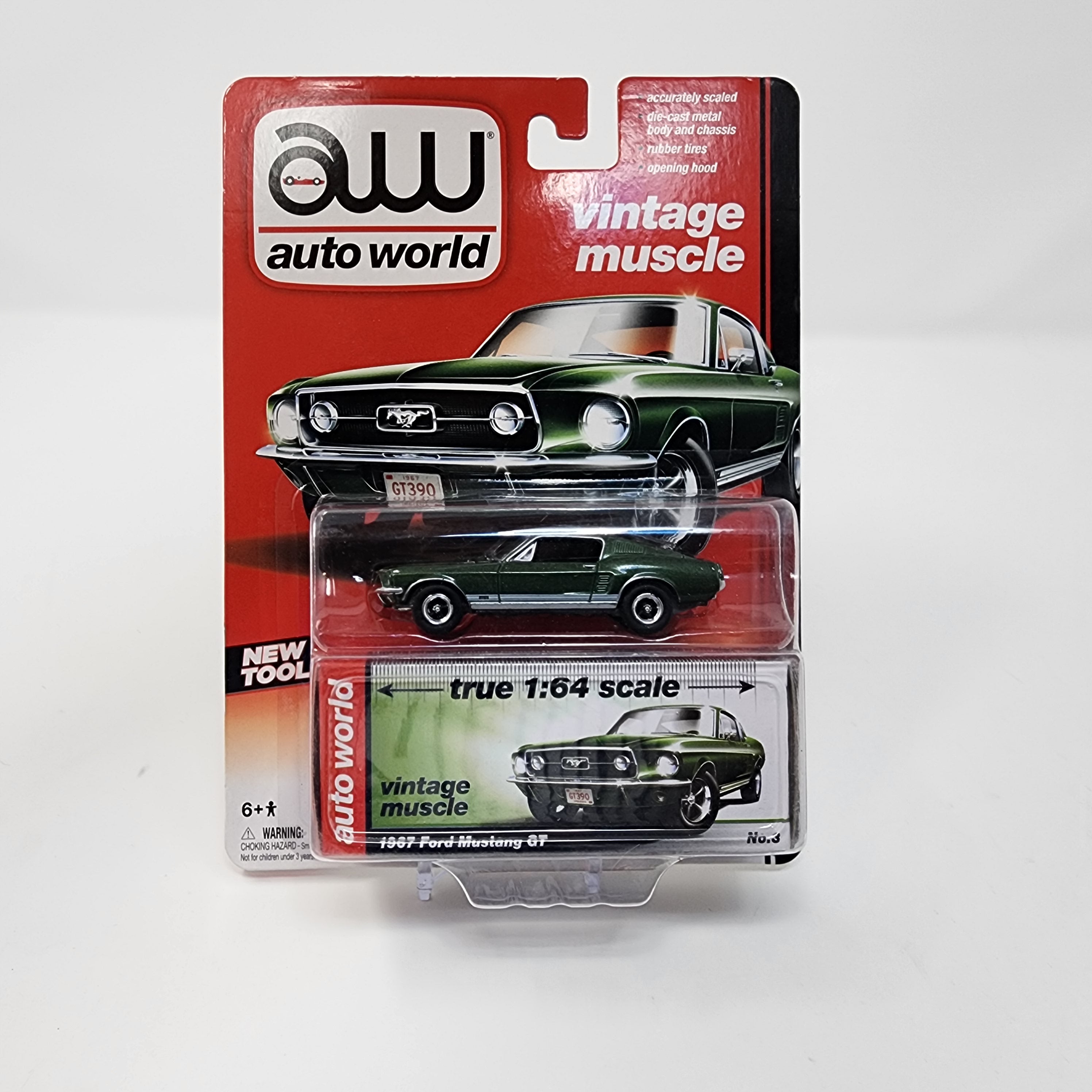 1967 Ford Mustang GT * Green * Auto World Vintage Muscle、mySite、hgirdovlk