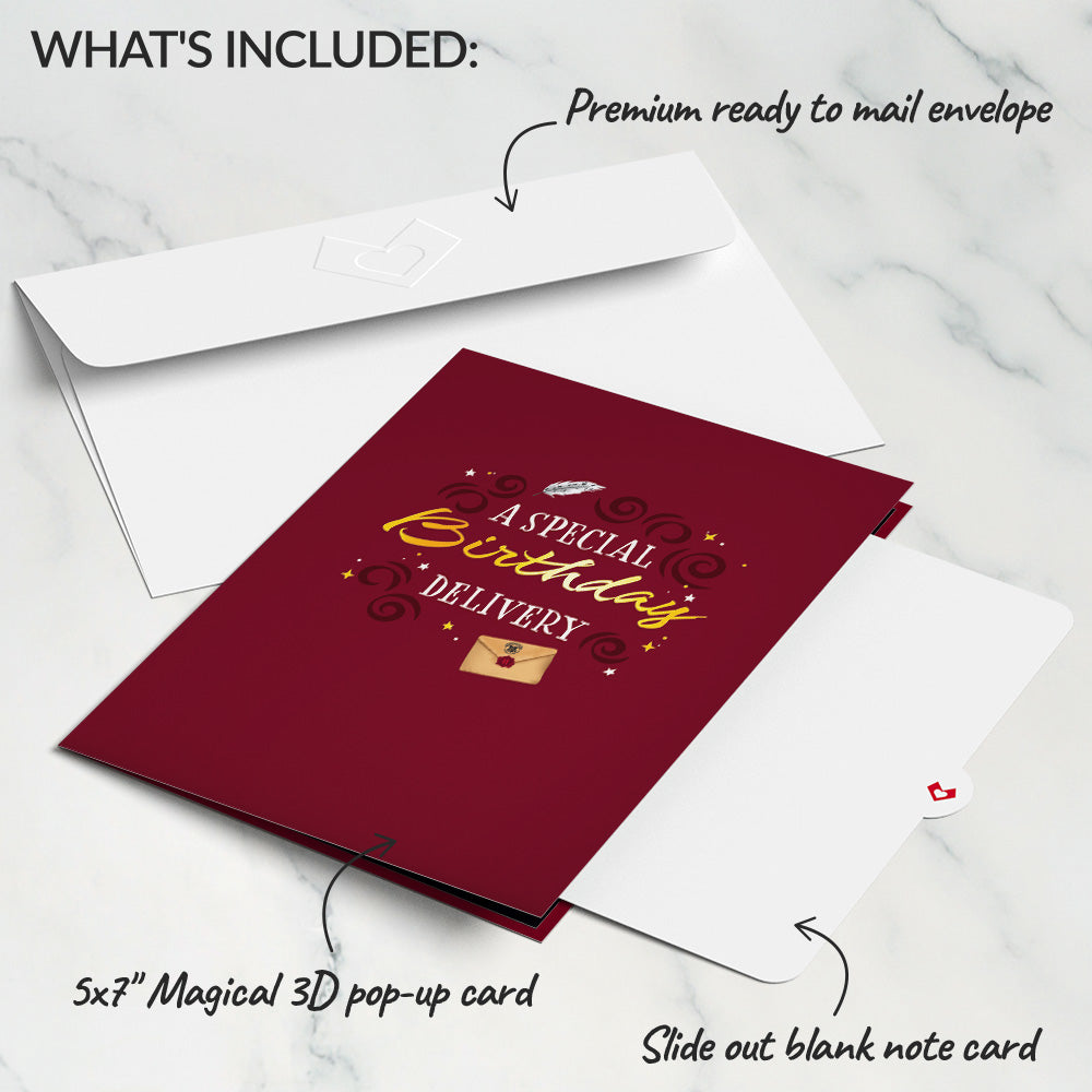 Harry Potter™ Hedwig™ Birthday Delivery Pop-Up Card、mySite、solidvoid