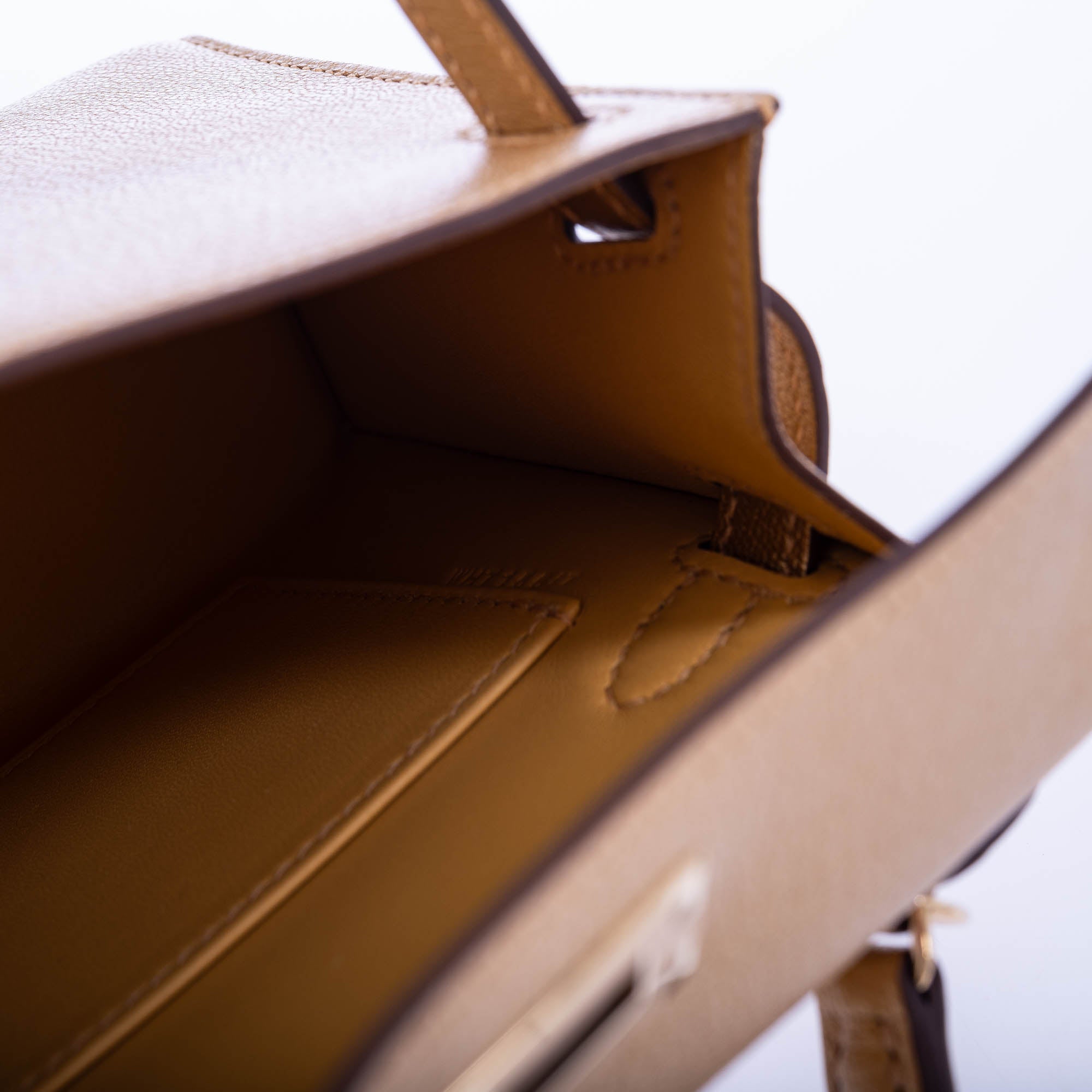 Hermès Kelly 20 Mini Sellier Olympic Gold Metallic Doré Chevre Chamkilight Gold Hardware、mySite、garminoutage.com