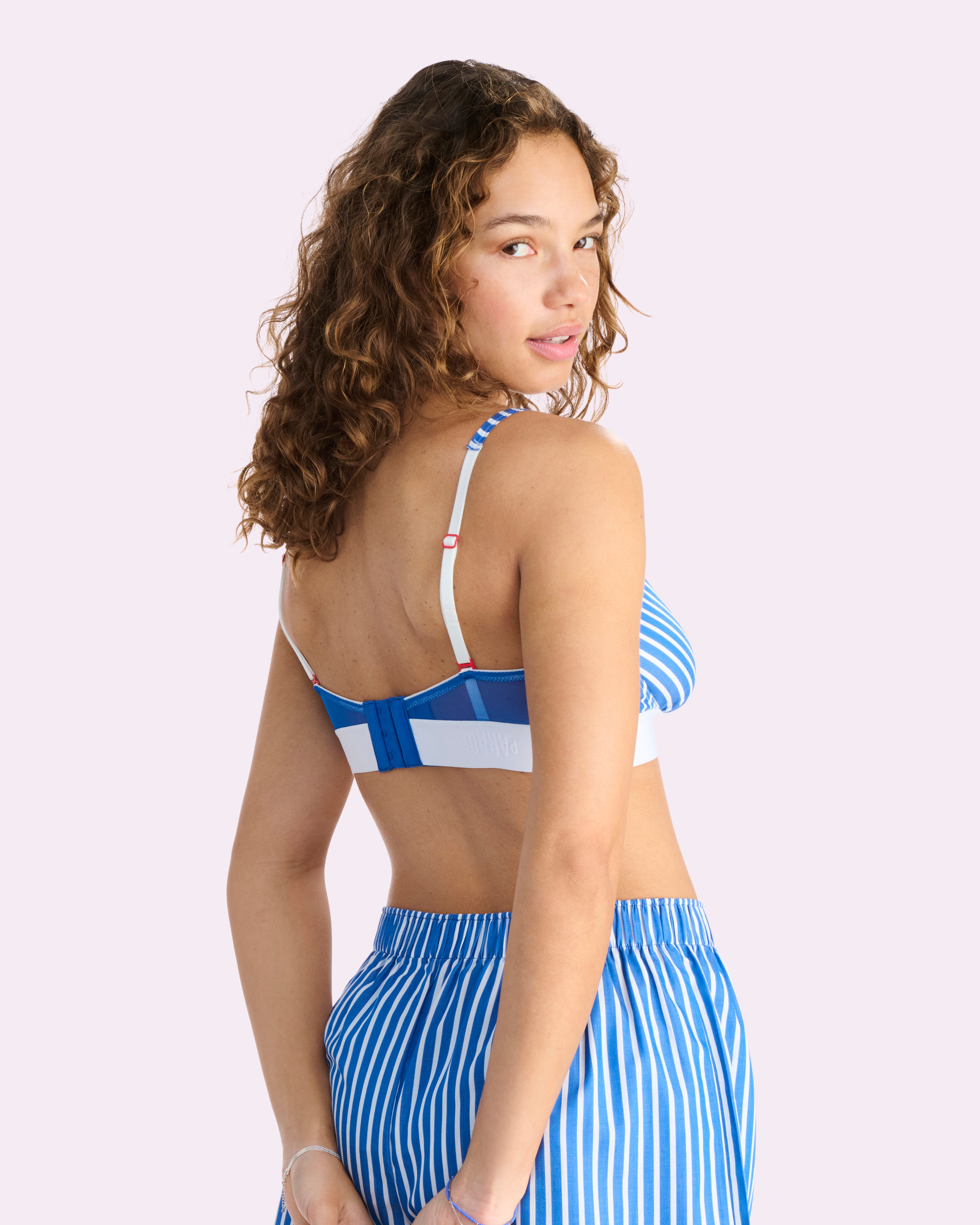 Parade Poplin Triangle Bralette | Parade Poplin (Paradise Stripe)、mySite、bengalsvssteelers