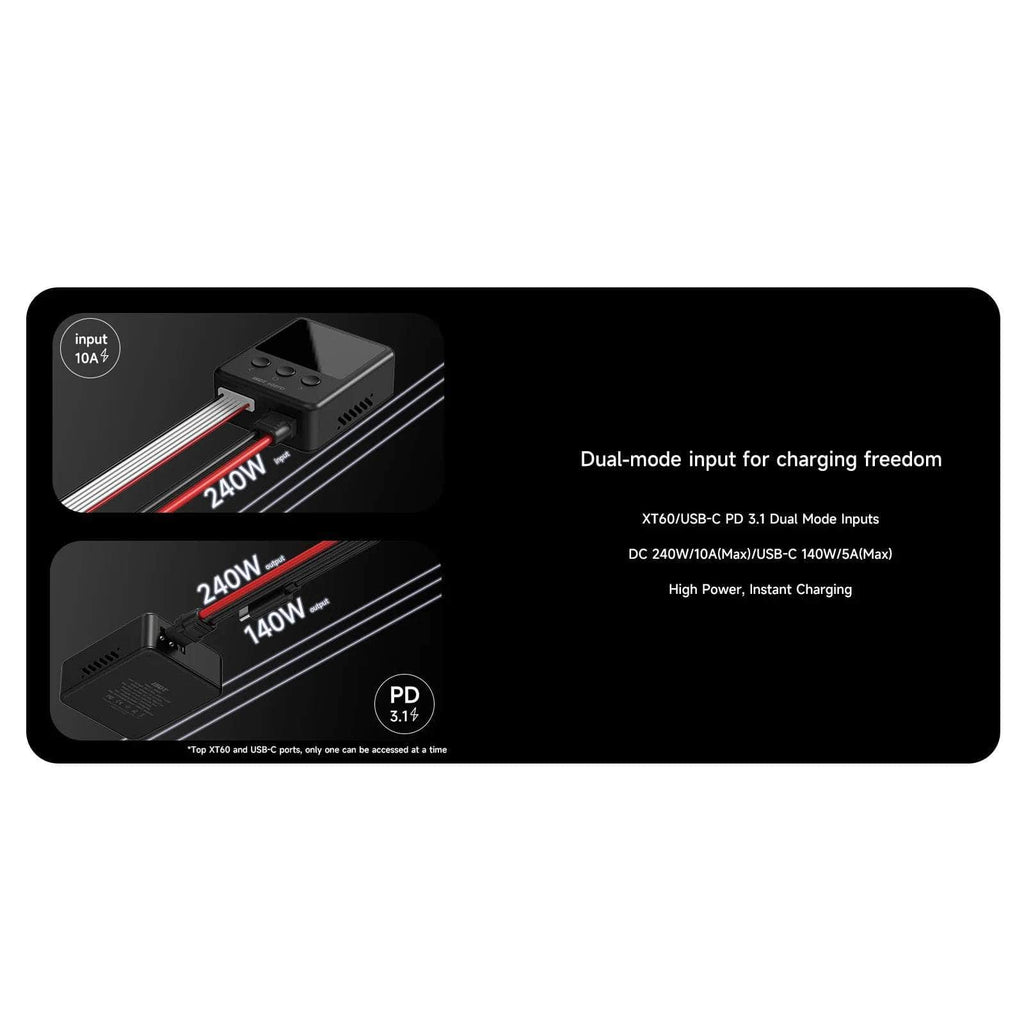 ISDT 608PD 240W 10A 1-6S DC Smart Charger - Black