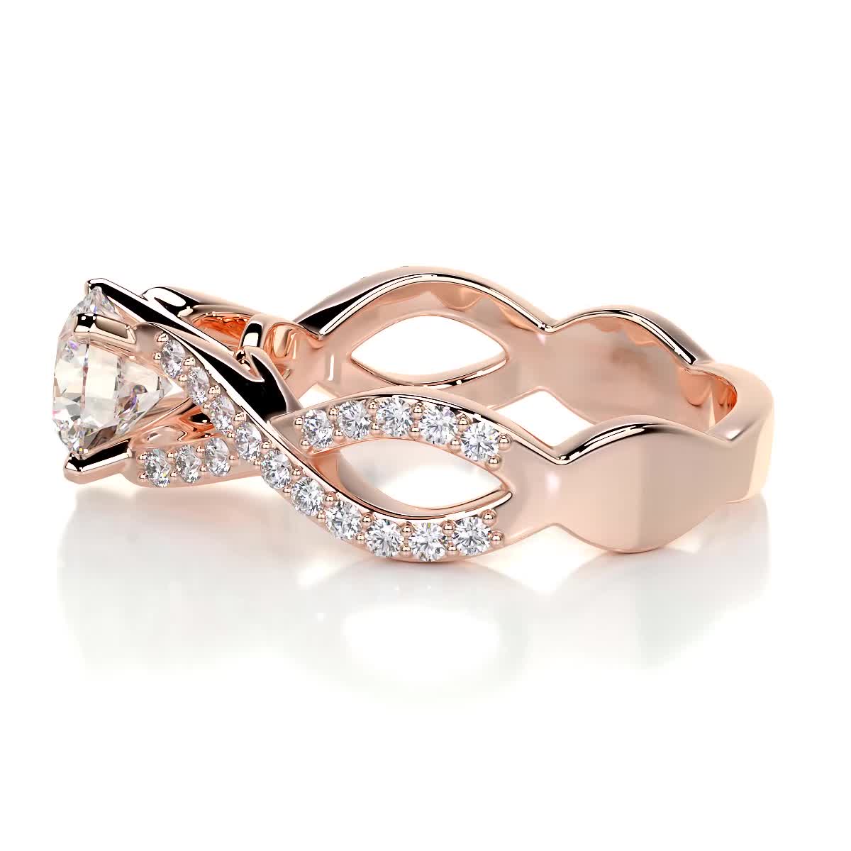 Emery Lab Grown Diamond Ring -14K Rose Gold、mySite、hinf8tx79