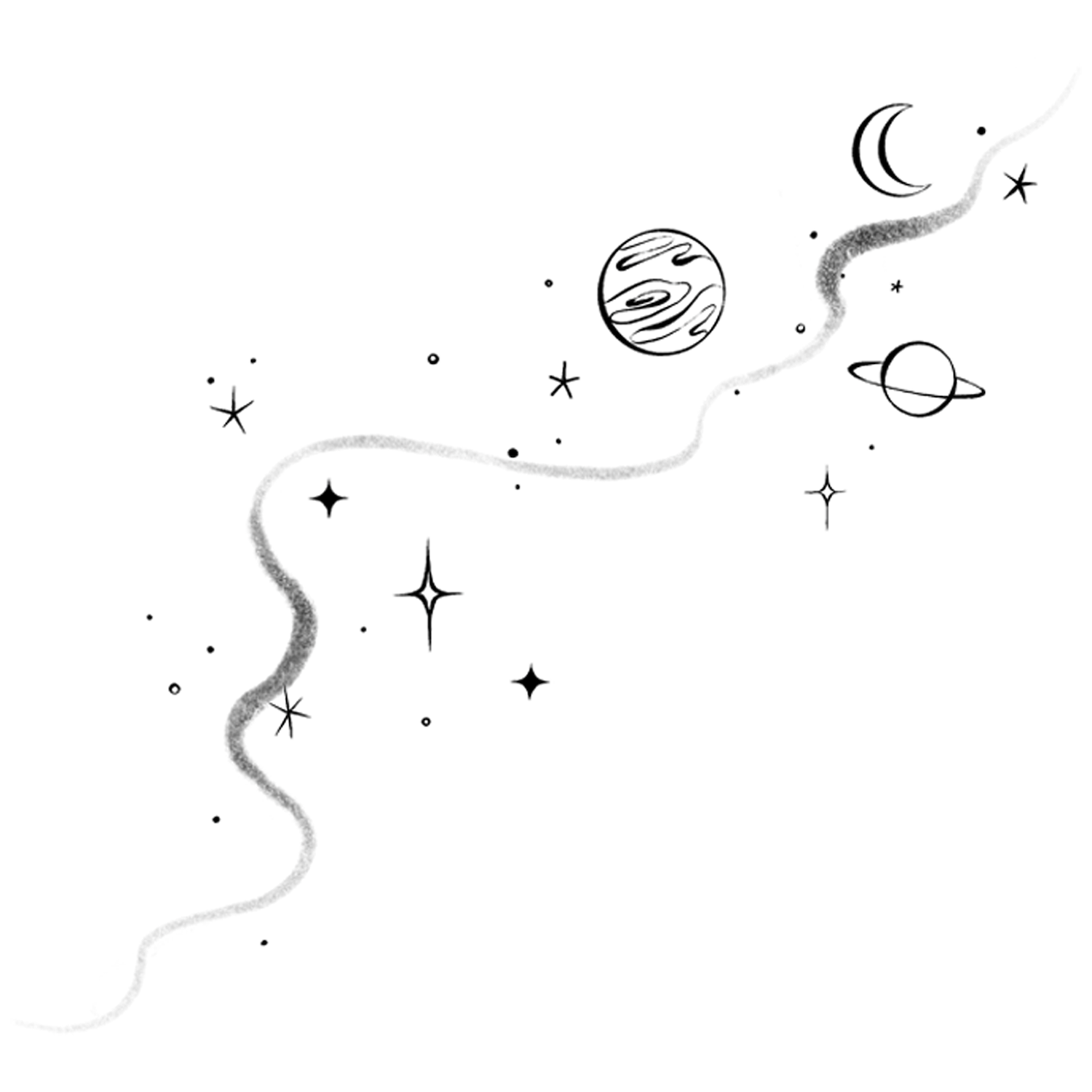  Celestial Tattly Temporary Tattoos、mySite、ghnorth