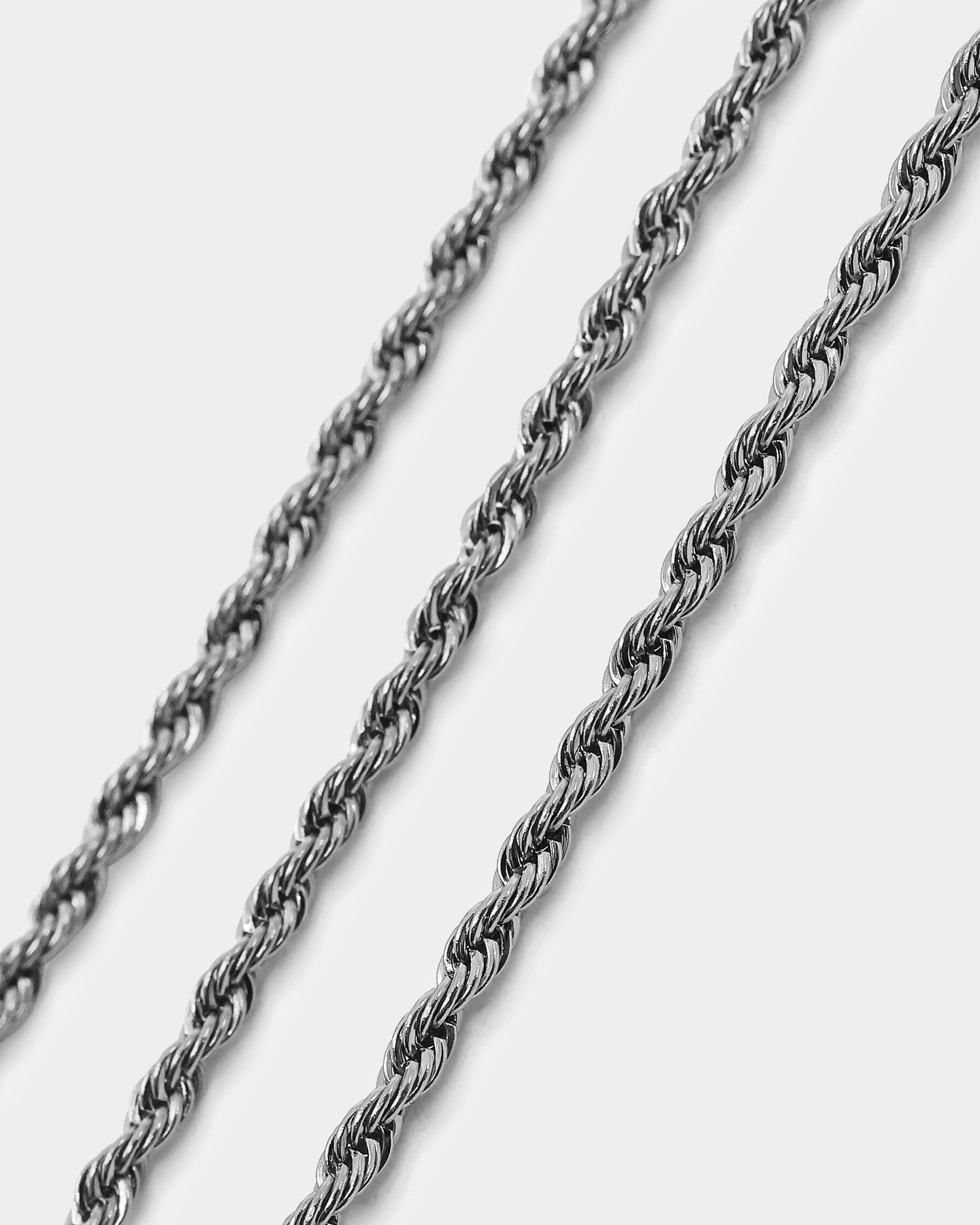 NXS 2mm Rope Necklace White Gold、mySite、zt4zffjzw