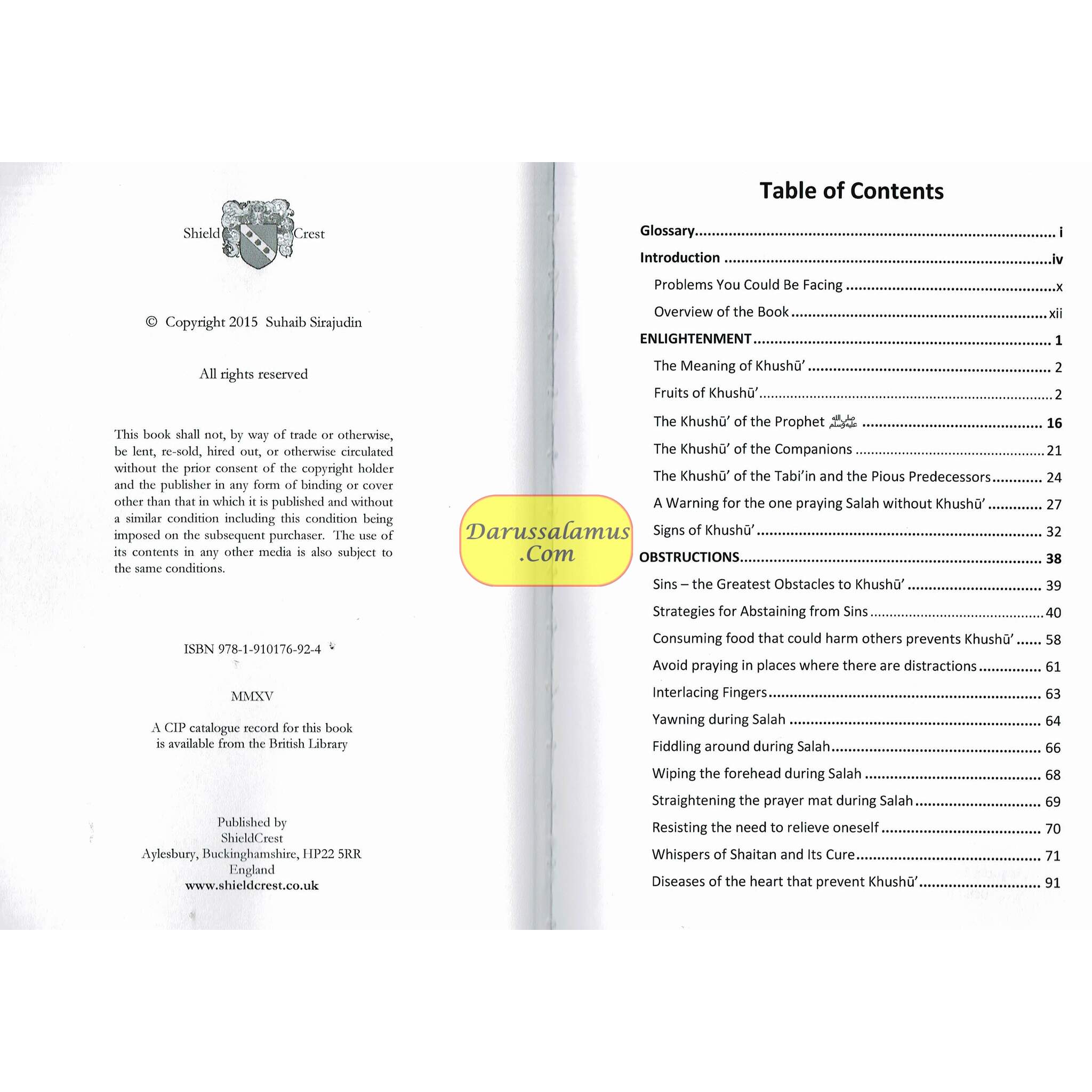 8 Steps For Developing Khushu’ In Salah(Book Includes 2 Audio Cds) By Suhaib Sirajudin、mySite、topwebapps