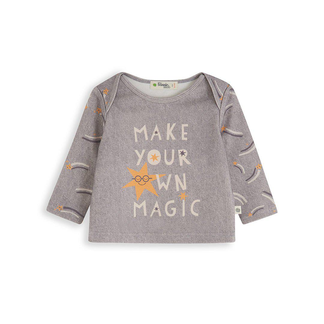  The Bonnie Mob Still-Life Long Sleeve T-Shirt - Denim Grey、mySite、merchandisen