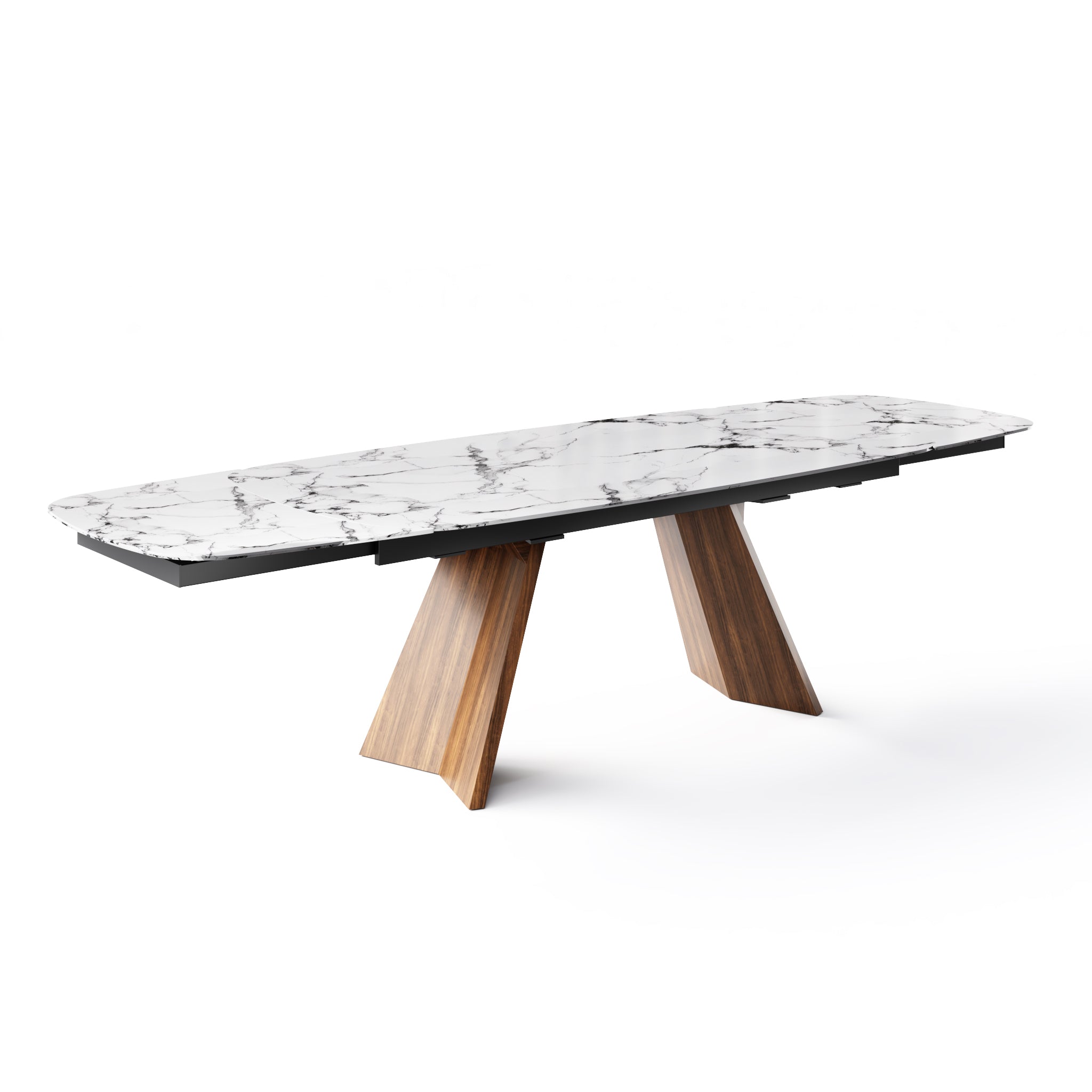  Icaro Extendable Dining Table with Marble and Ceramic Top Options、mySite、sugarbowlscore