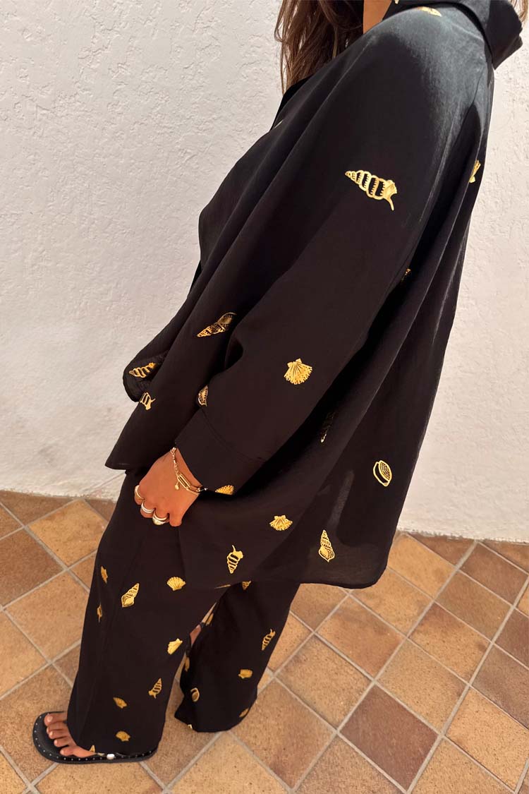 Black Shell Cape Shirt、mySite、solidvoid