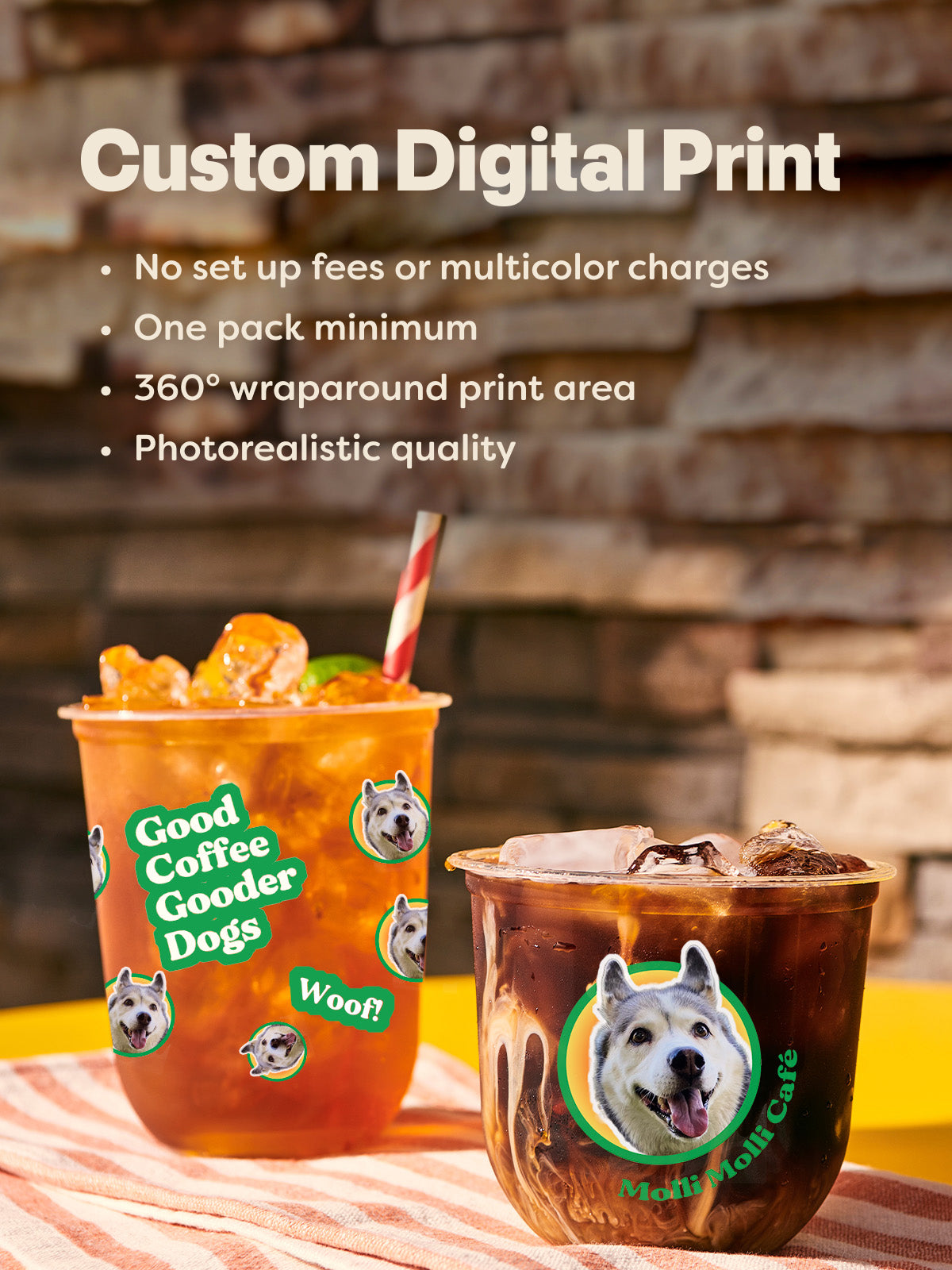 NATURAL 10oz Arena Compostable Cup - Bulk、mySite、camillekostekn