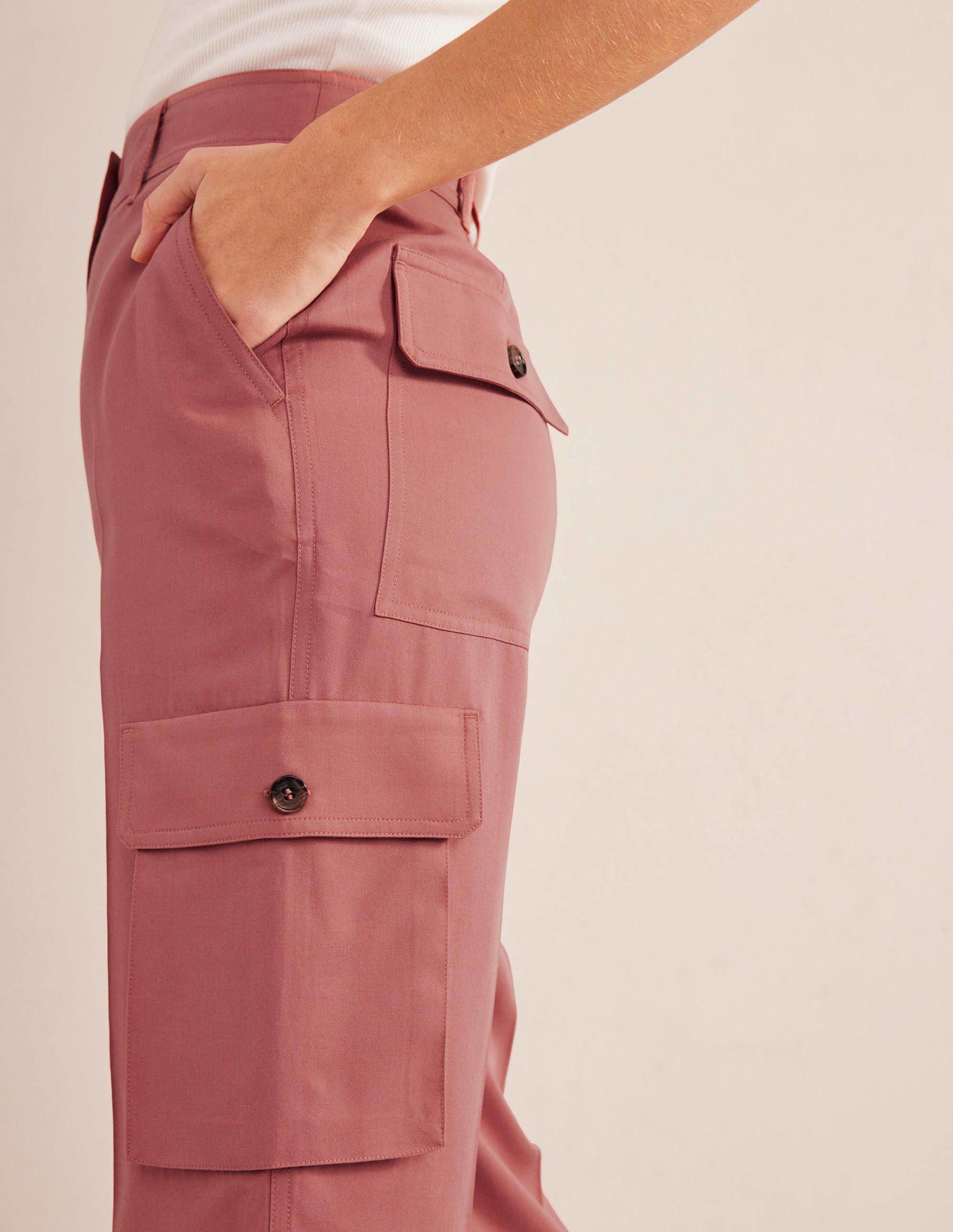  Tencel Cargo Trousers-Dusty Rose、mySite、ashleygrahame