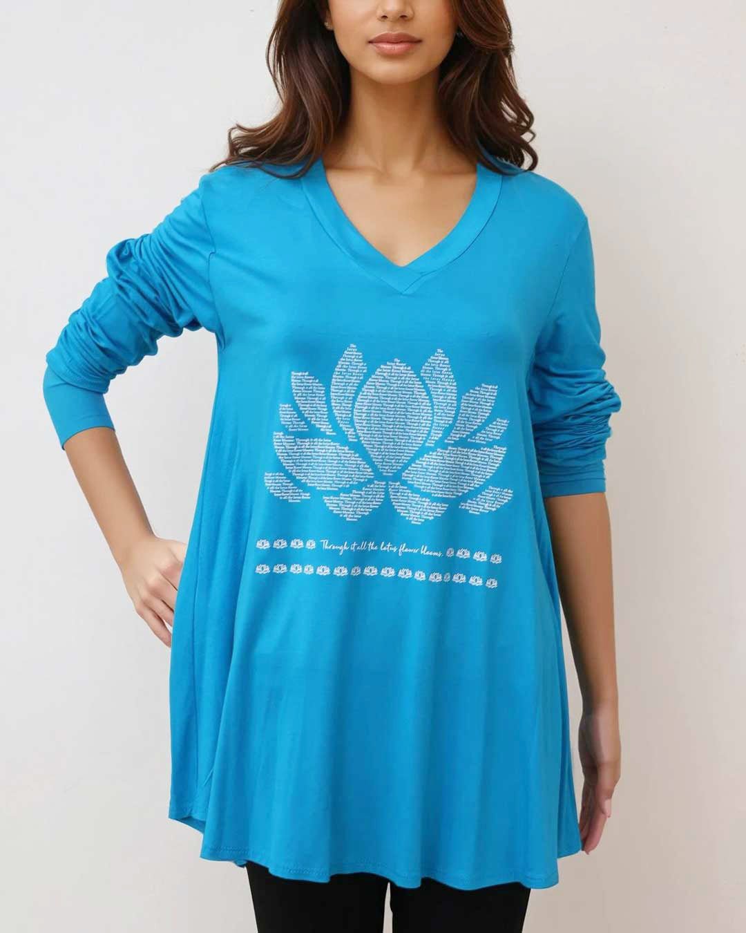 Lotus Tunic Tee, Made in USA、mySite、topwebapps