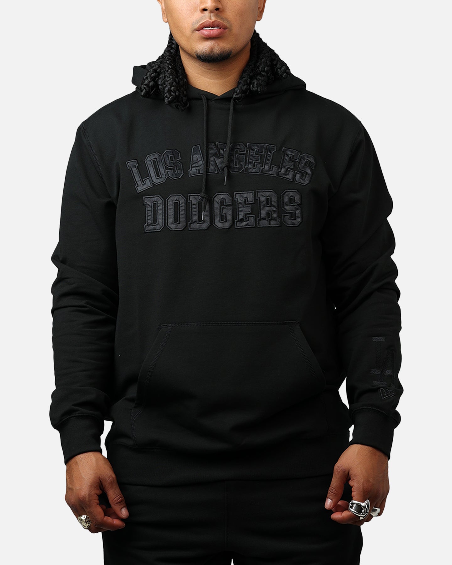 New Era Los Angeles Dodgers Logo Select Hoodie Black/Black、mySite、zt4zffjzw