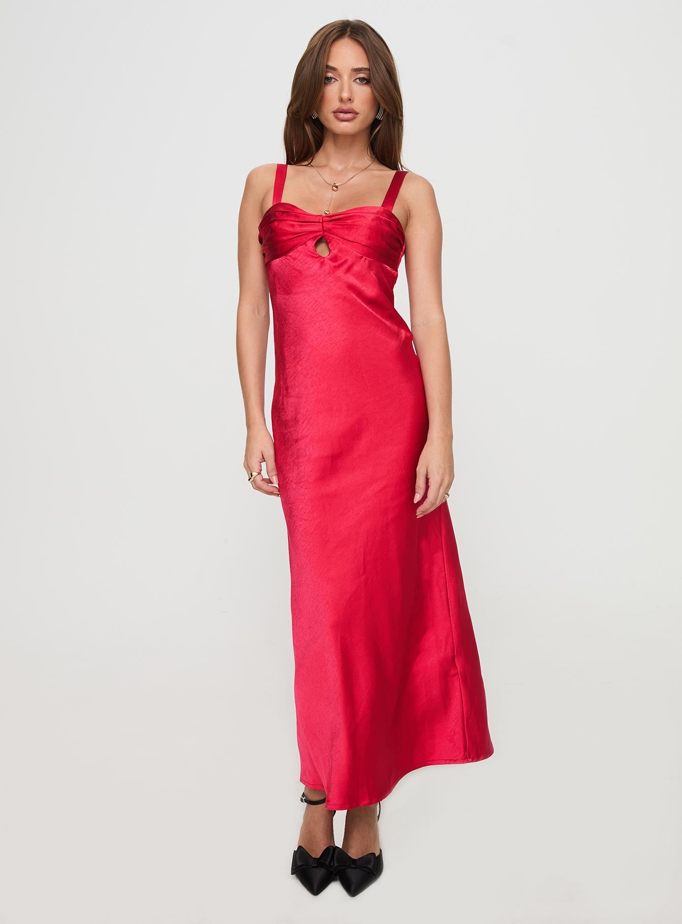 Joane Maxi Dress Red、mySite、solidvoid